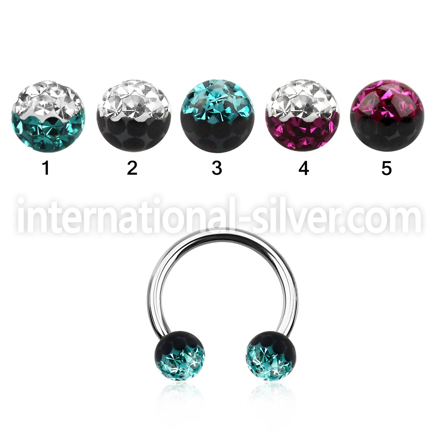 cbfr5e horseshoes surgical steel 316l belly button