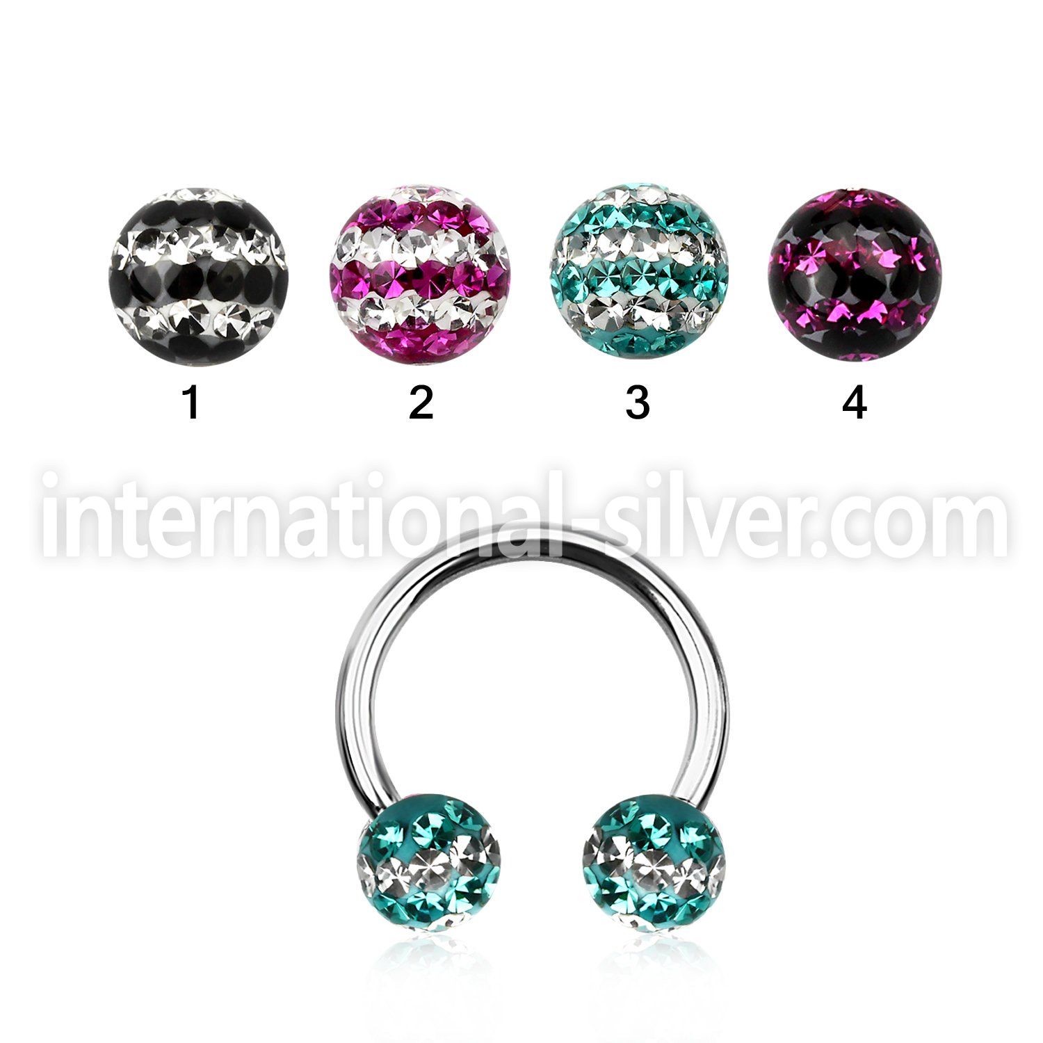 cbfr6d horseshoes surgical steel 316l belly button