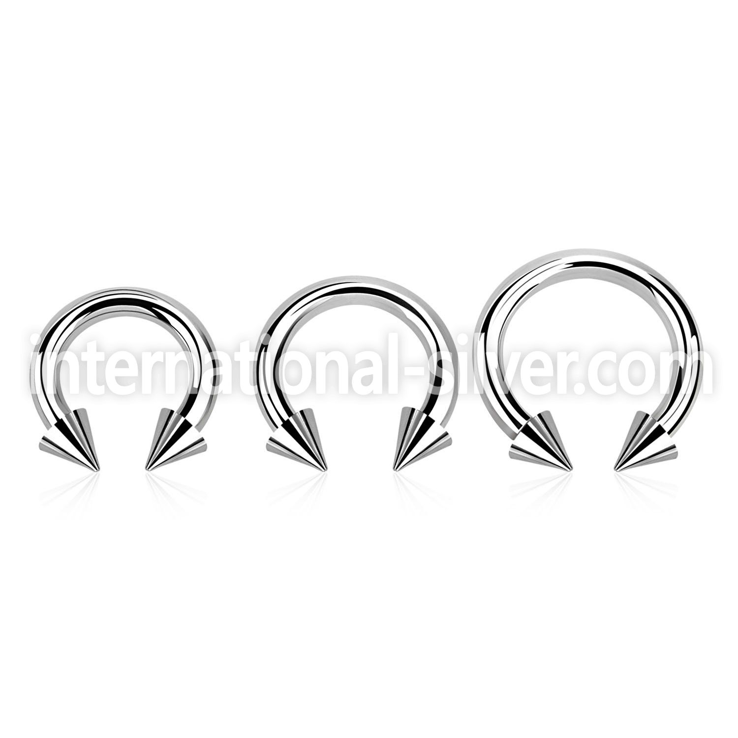 cbrcn8 horseshoes surgical steel 316l belly button