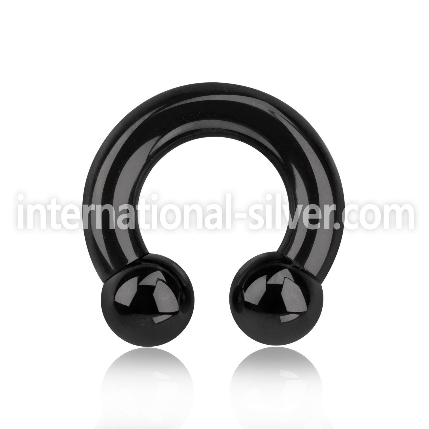 cbrt2 horseshoes anodized surgical steel 316l ear lobe