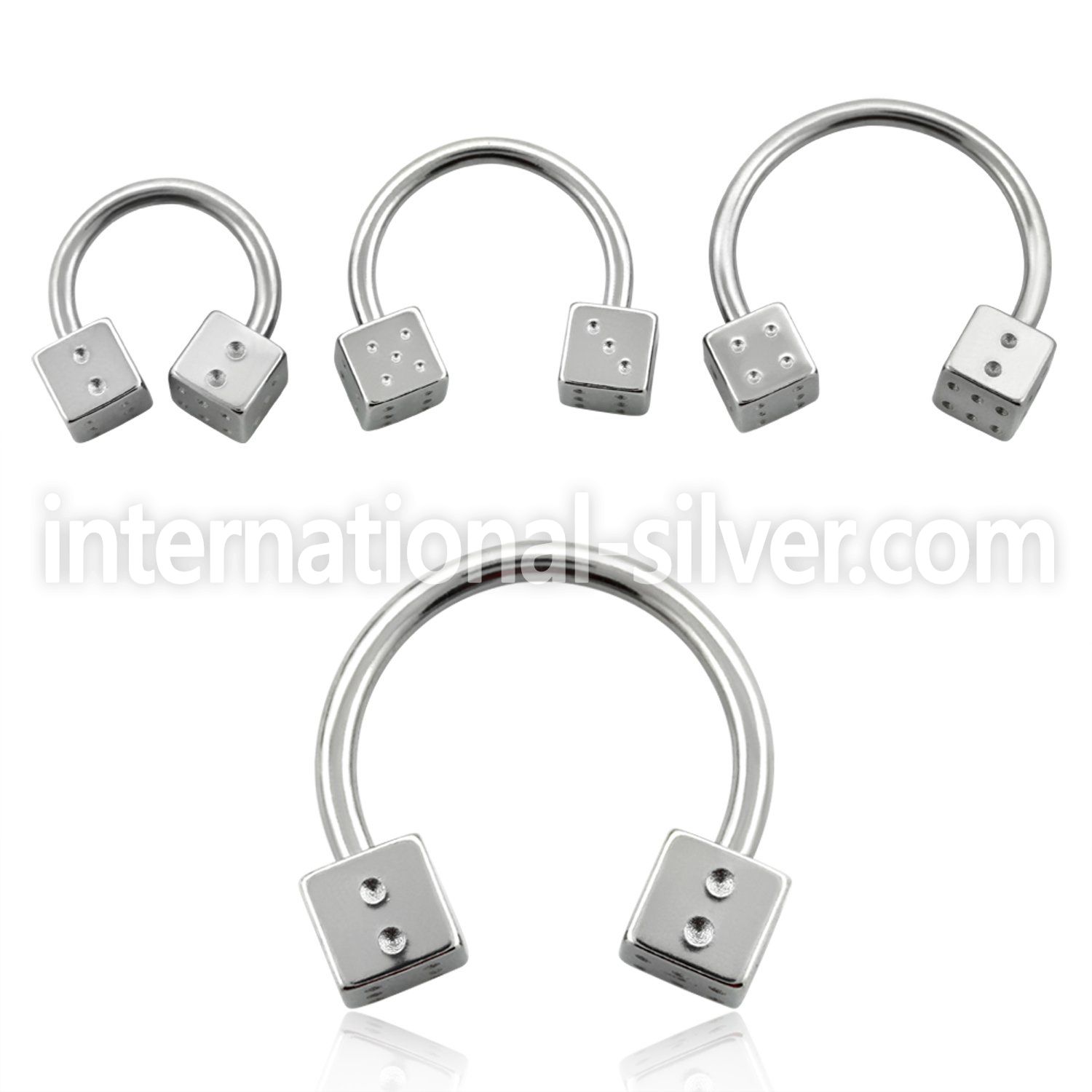 cbsdi5 horseshoes surgical steel 316l belly button