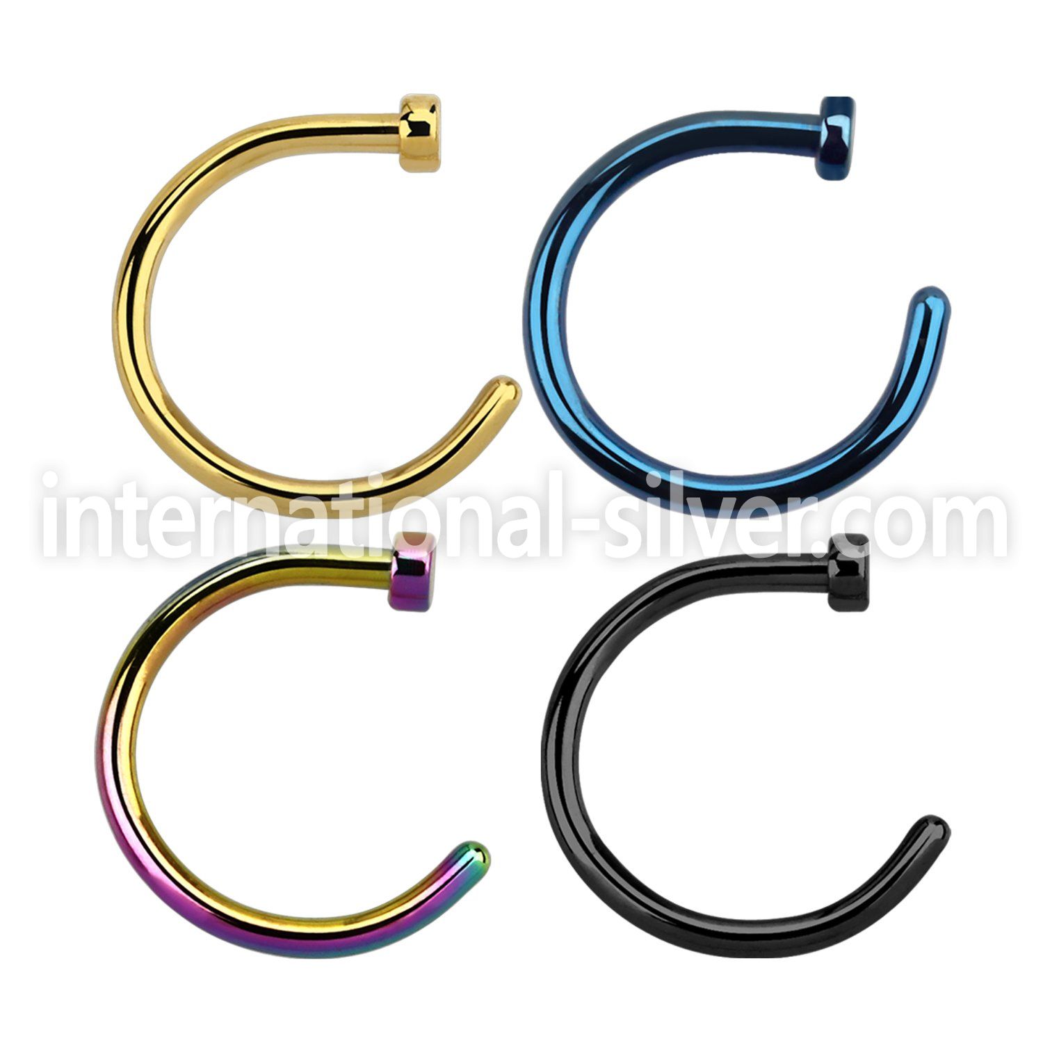 cltns fake illusion hoops anodized surgical steel 316l nose