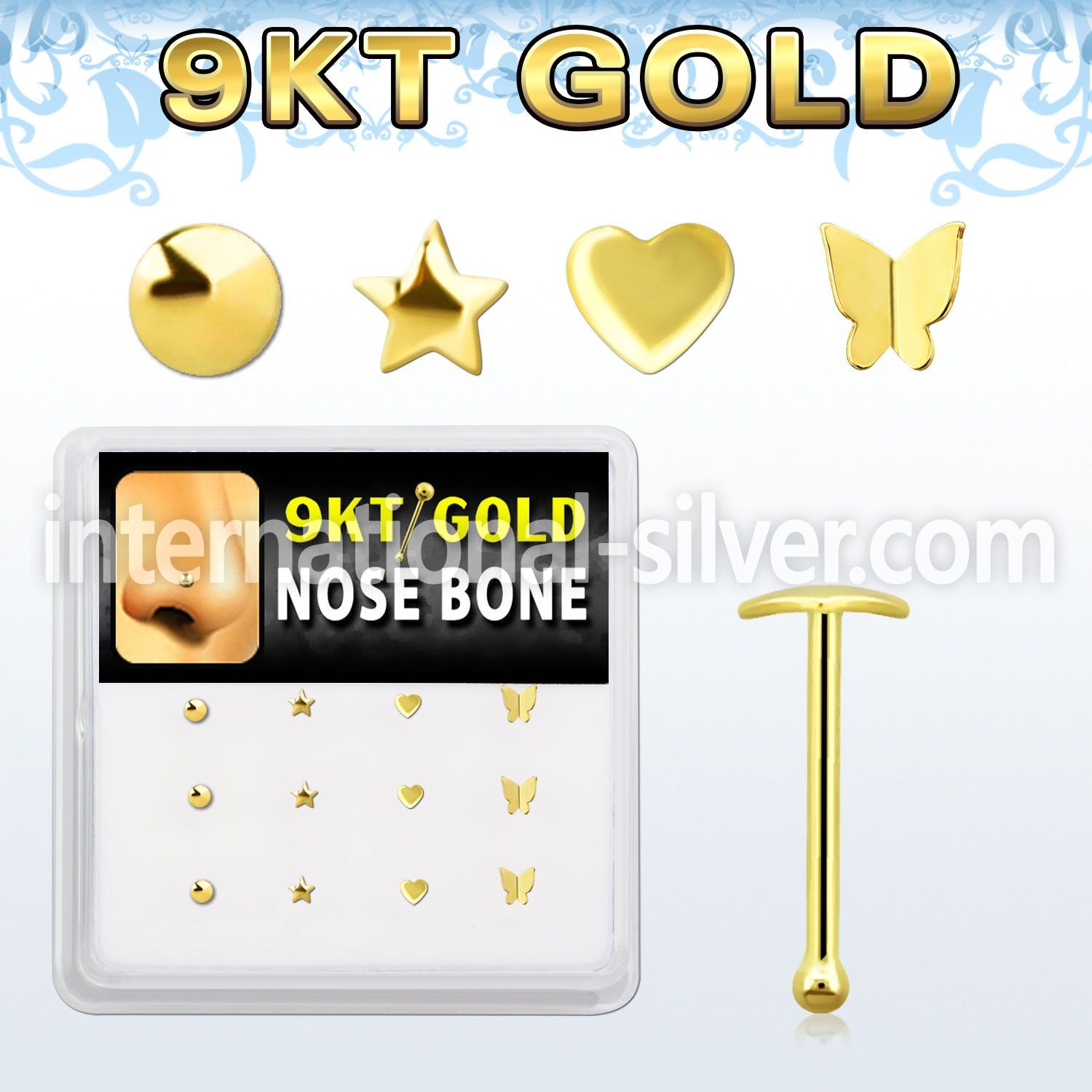 d9gnb9 gold nose bones nose piercing