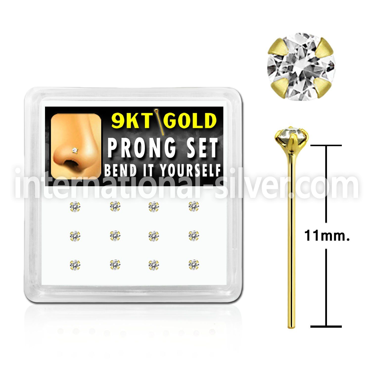 d9gys19 bend it to fit nose studs gold nose