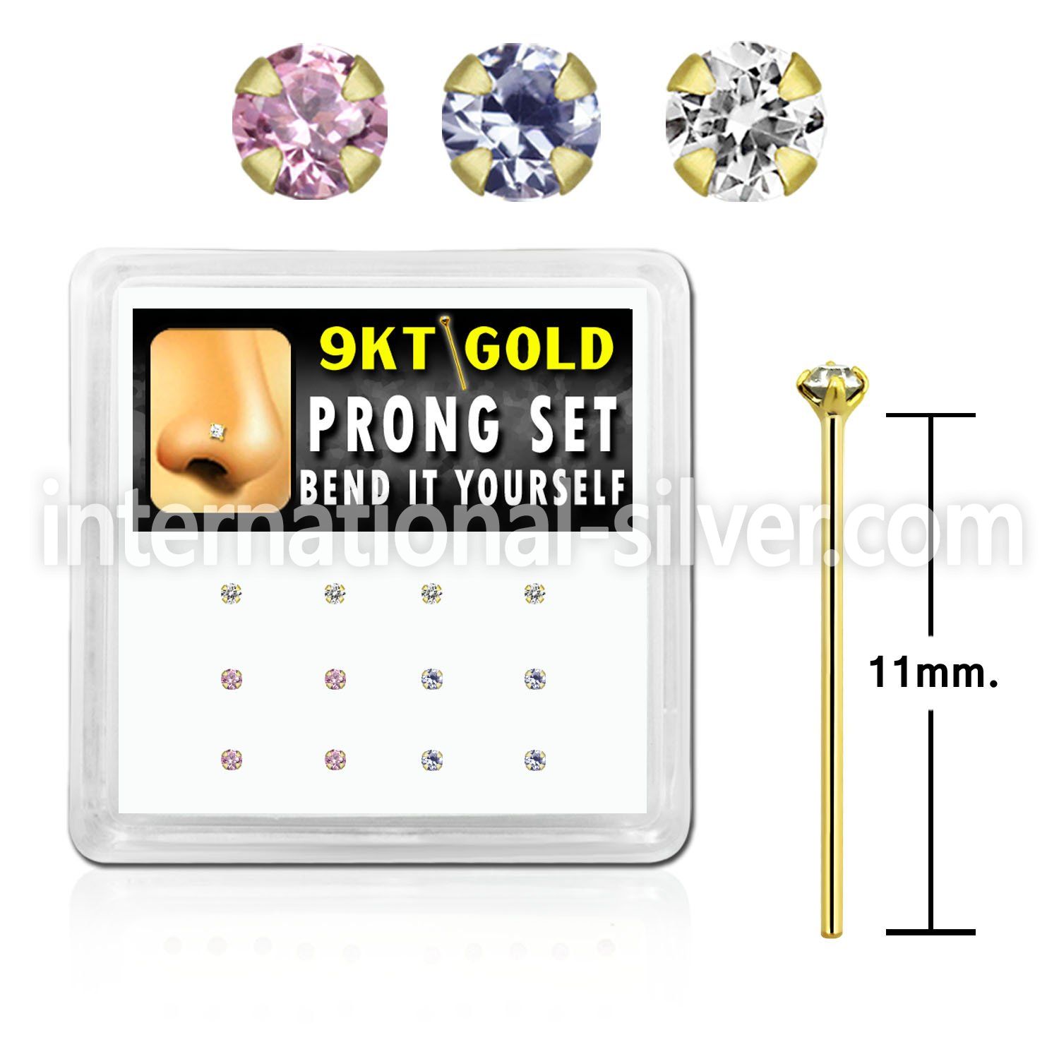 d9gys2 bend it to fit nose studs gold nose