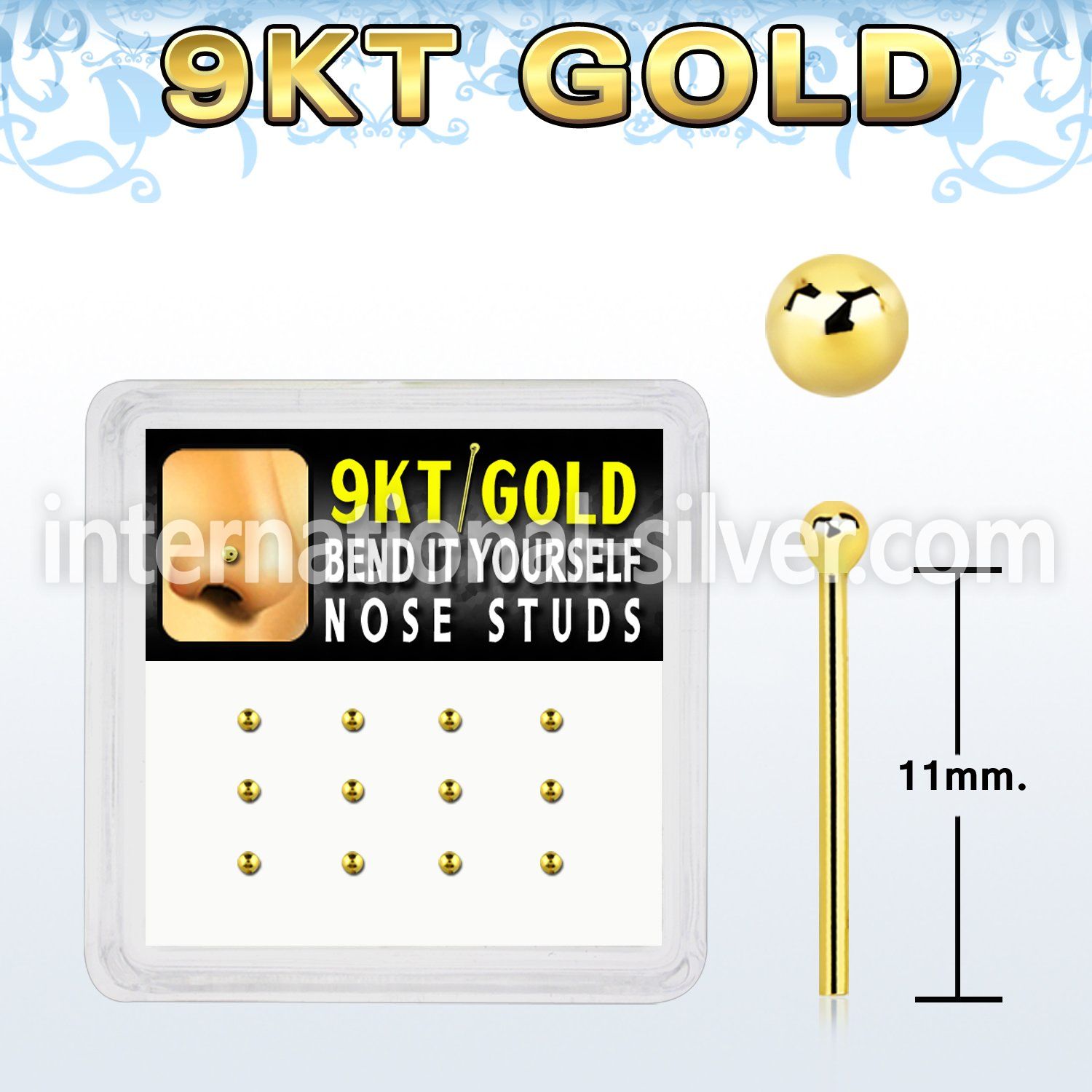 d9gys5 bend it to fit nose studs gold nose