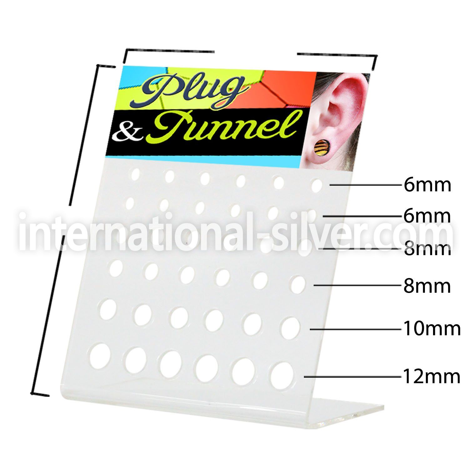 dac59 displays acrylic body jewelry belly button