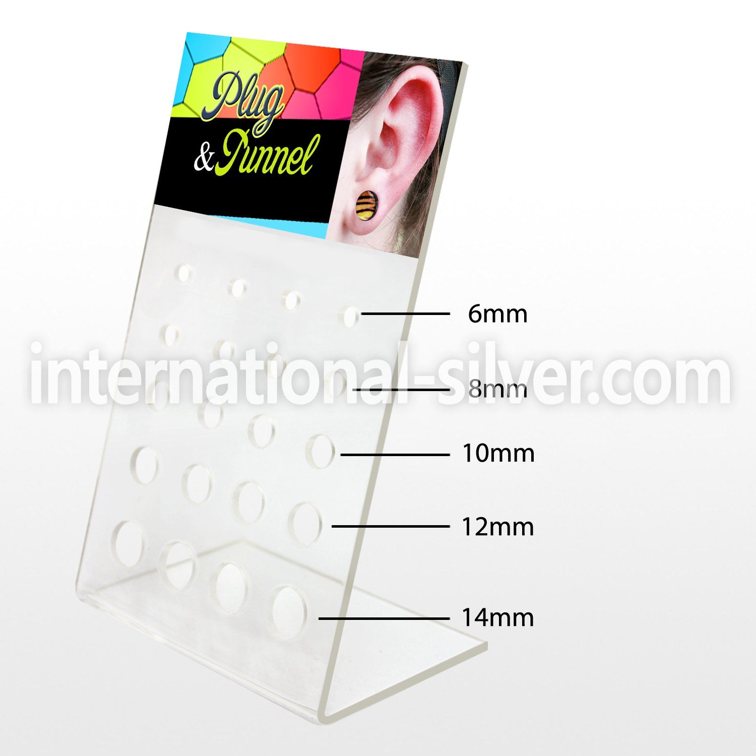 dac86 displays acrylic body jewelry belly button