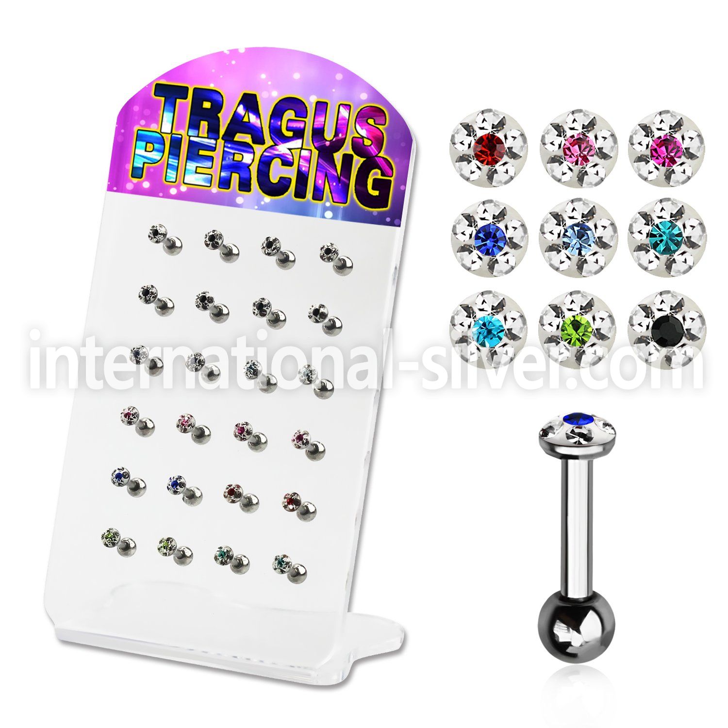 dacb118 straight barbells surgical steel 316l 