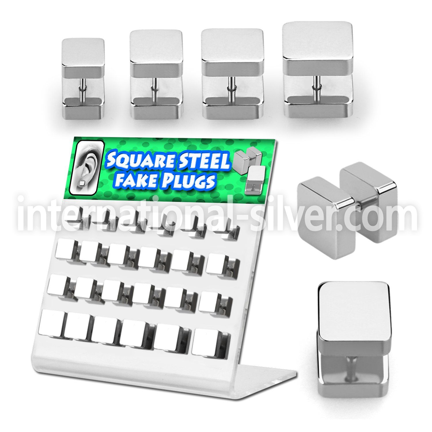 dacb130 cheaters  illusion plugs and tapers surgical steel 316l ear lobe