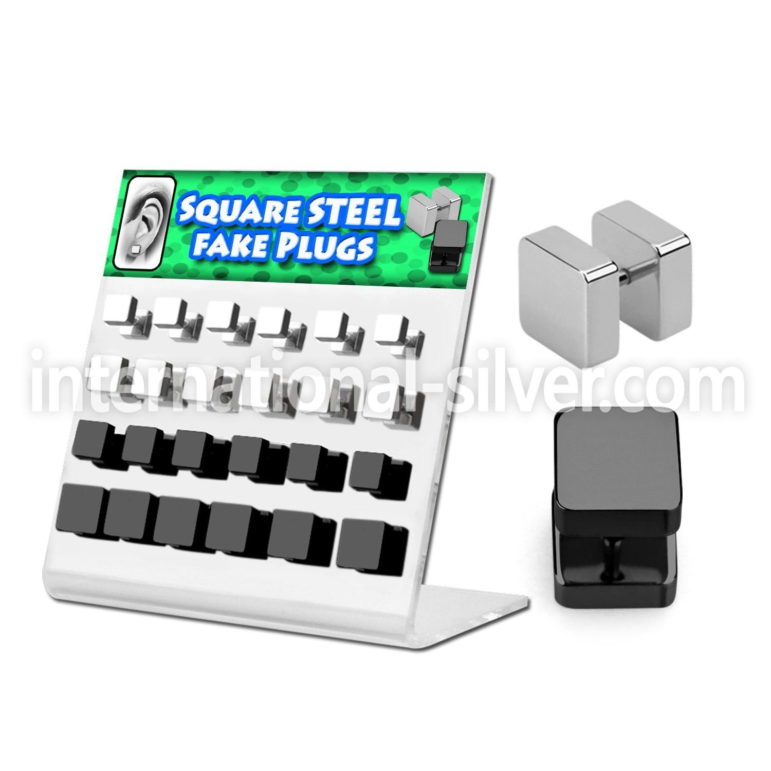 dacb147 cheaters  illusion plugs and tapers anodized surgical steel 316l ear lobe