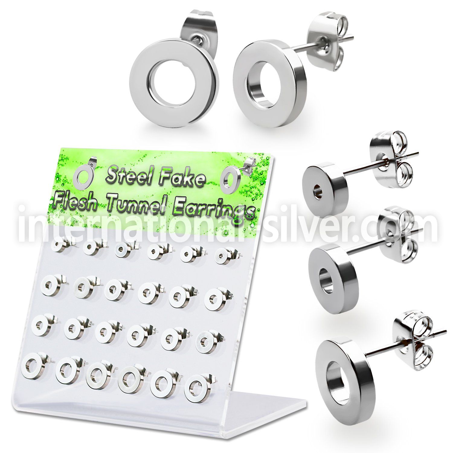 dacb192 cheaters  illusion plugs and tapers surgical steel 316l ear lobe
