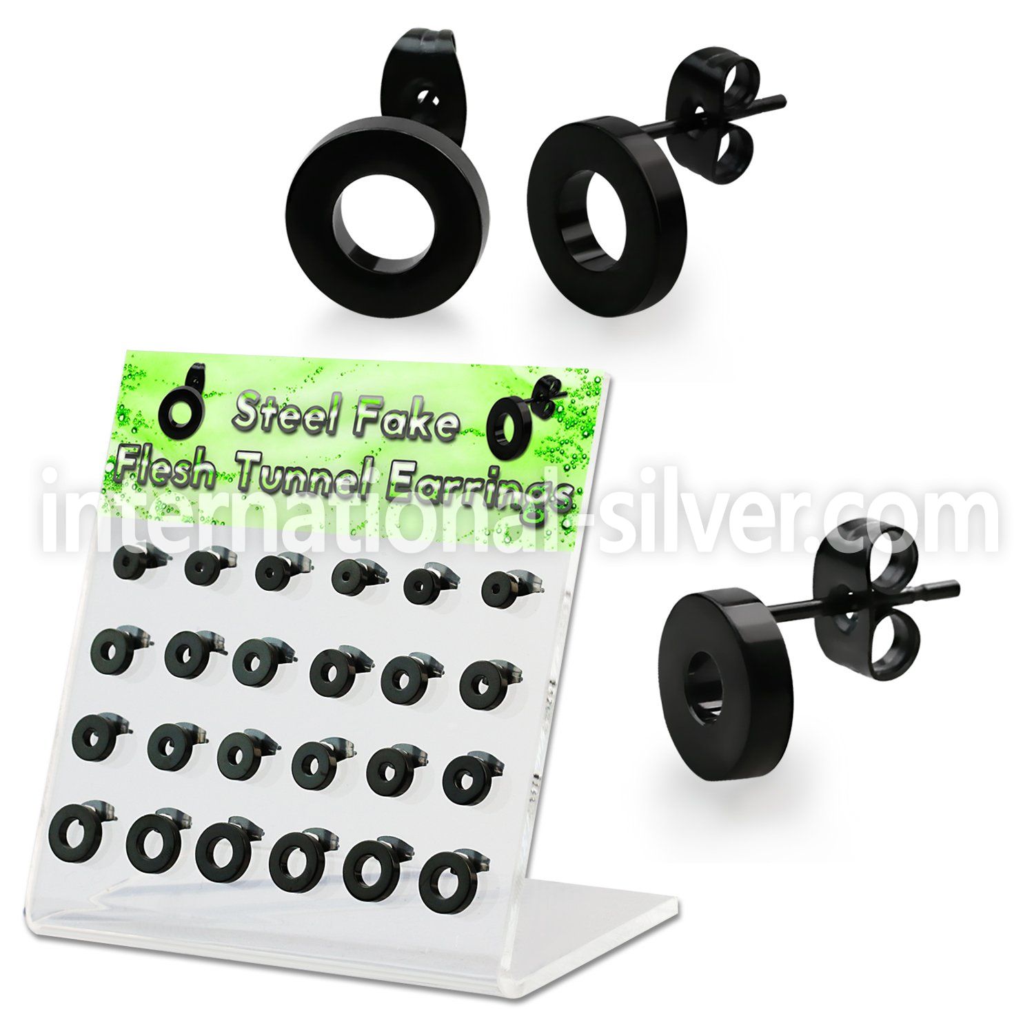 dacb193 cheaters  illusion plugs and tapers anodized surgical steel 316l ear lobe