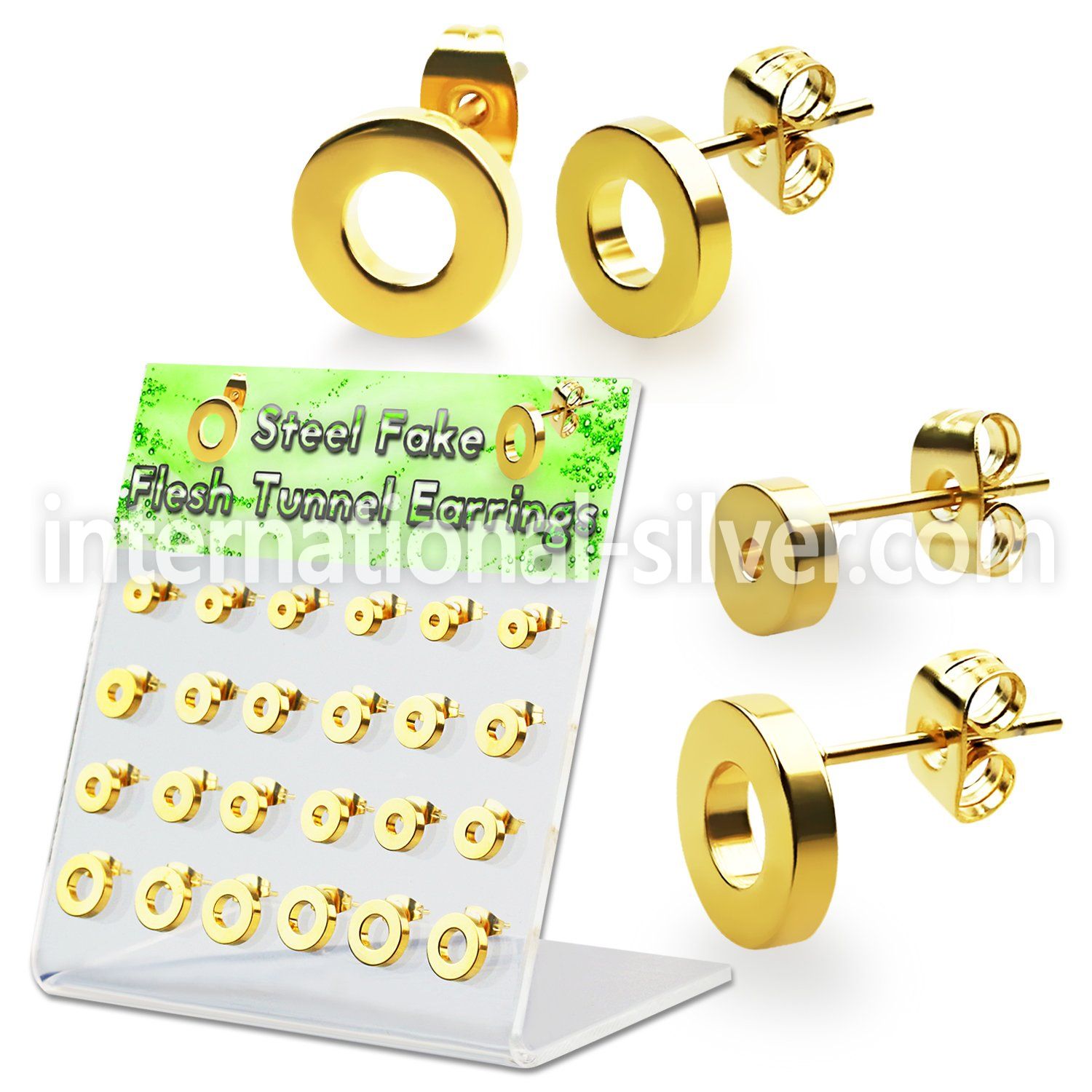 dacb194 cheaters  illusion plugs and tapers anodized surgical steel 316l ear lobe