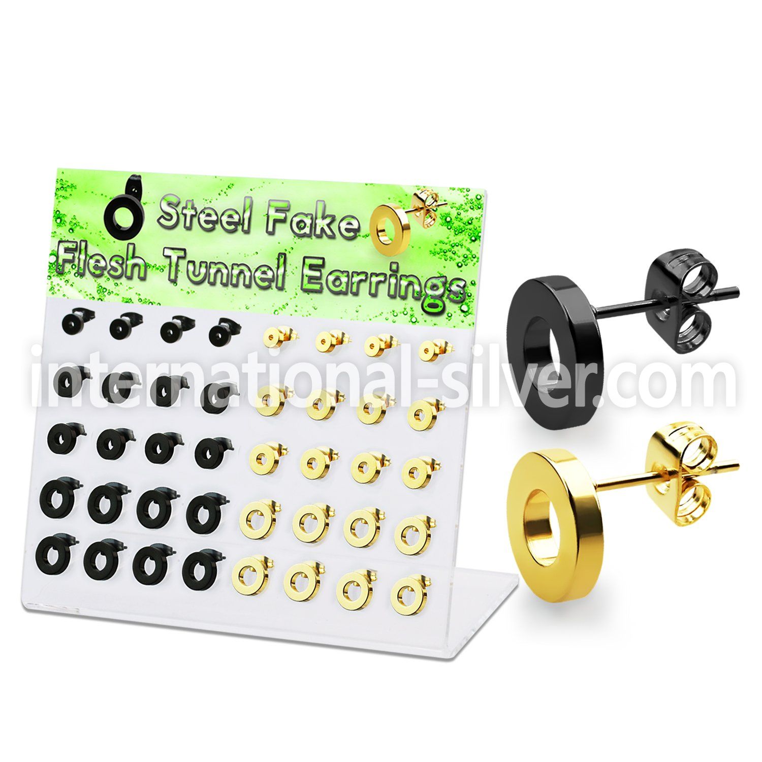 dacb198 cheaters  illusion plugs and tapers anodized surgical steel 316l ear lobe