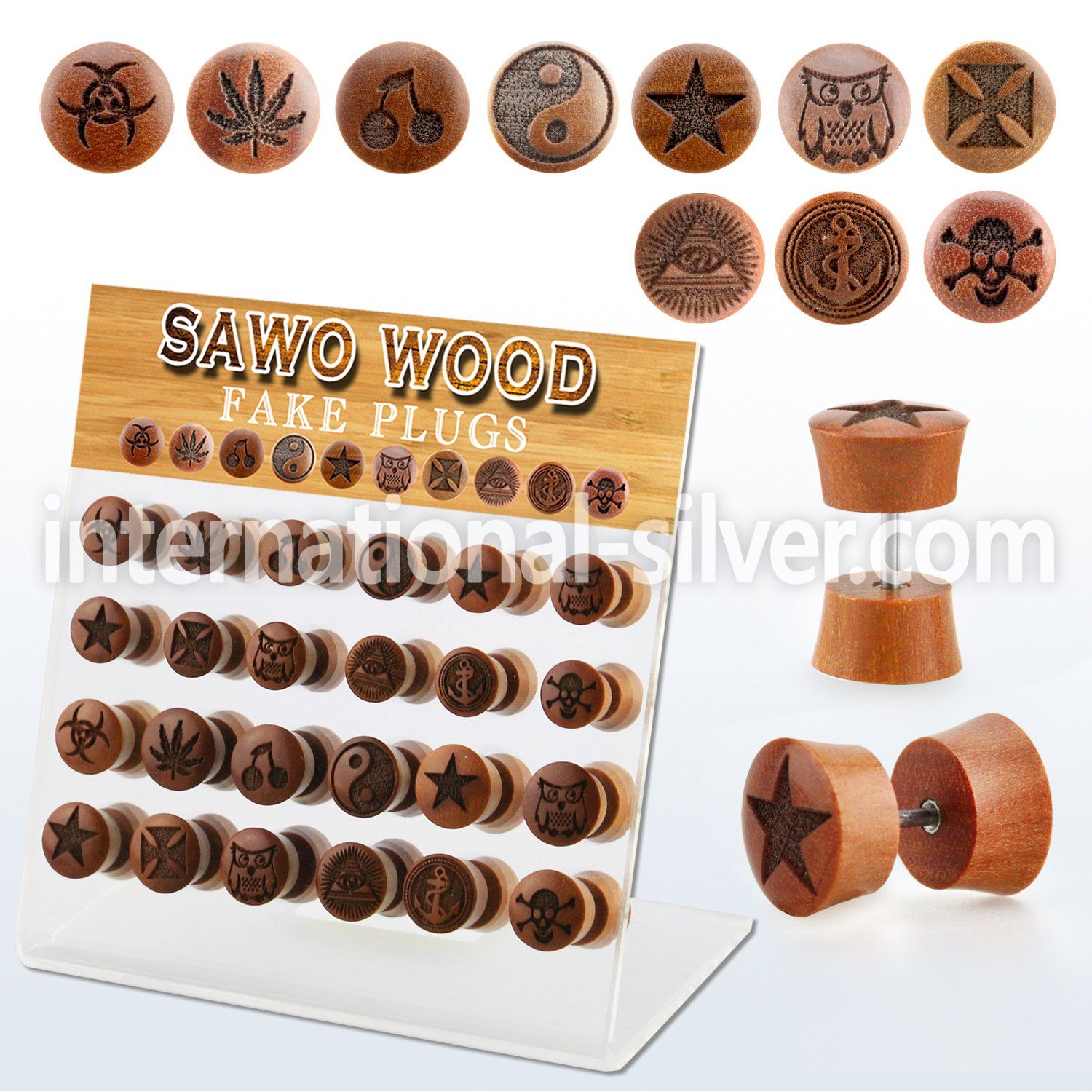 dacb218 cheaters  illusion plugs and tapers organic body jewelry ear lobe