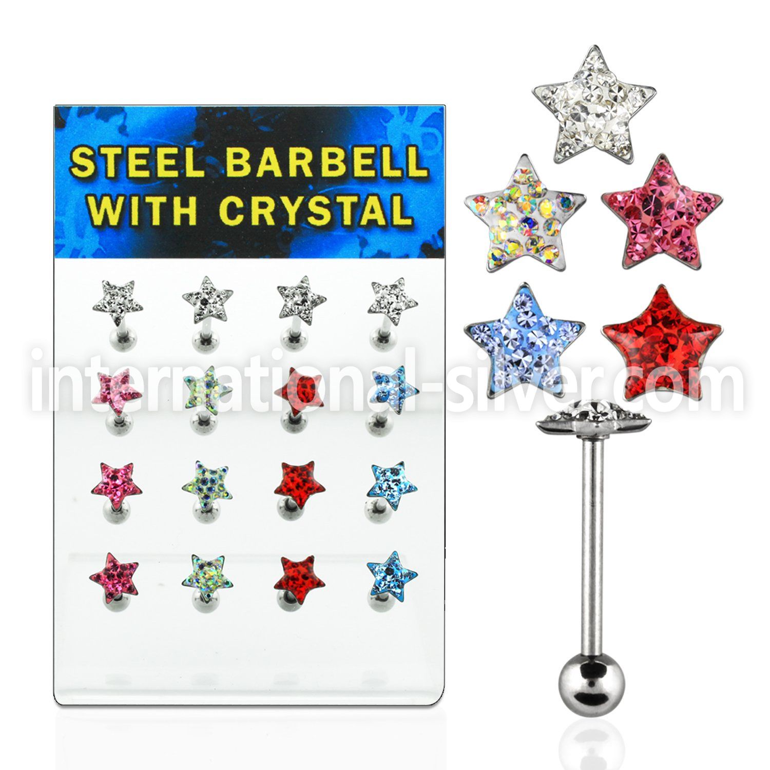 dacb34 straight barbells surgical steel 316l tongue