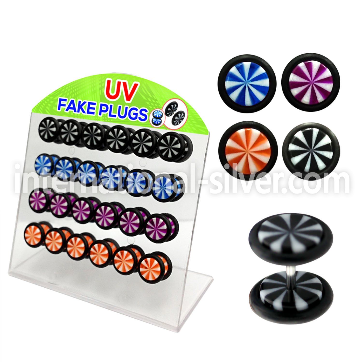 dacb37 cheaters  illusion plugs and tapers acrylic body jewelry belly button