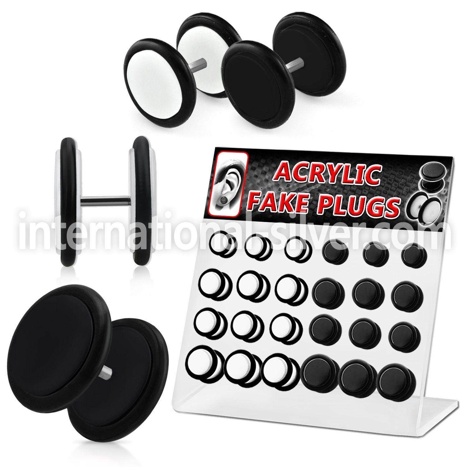 dacb49 cheaters  illusion plugs and tapers acrylic body jewelry belly button