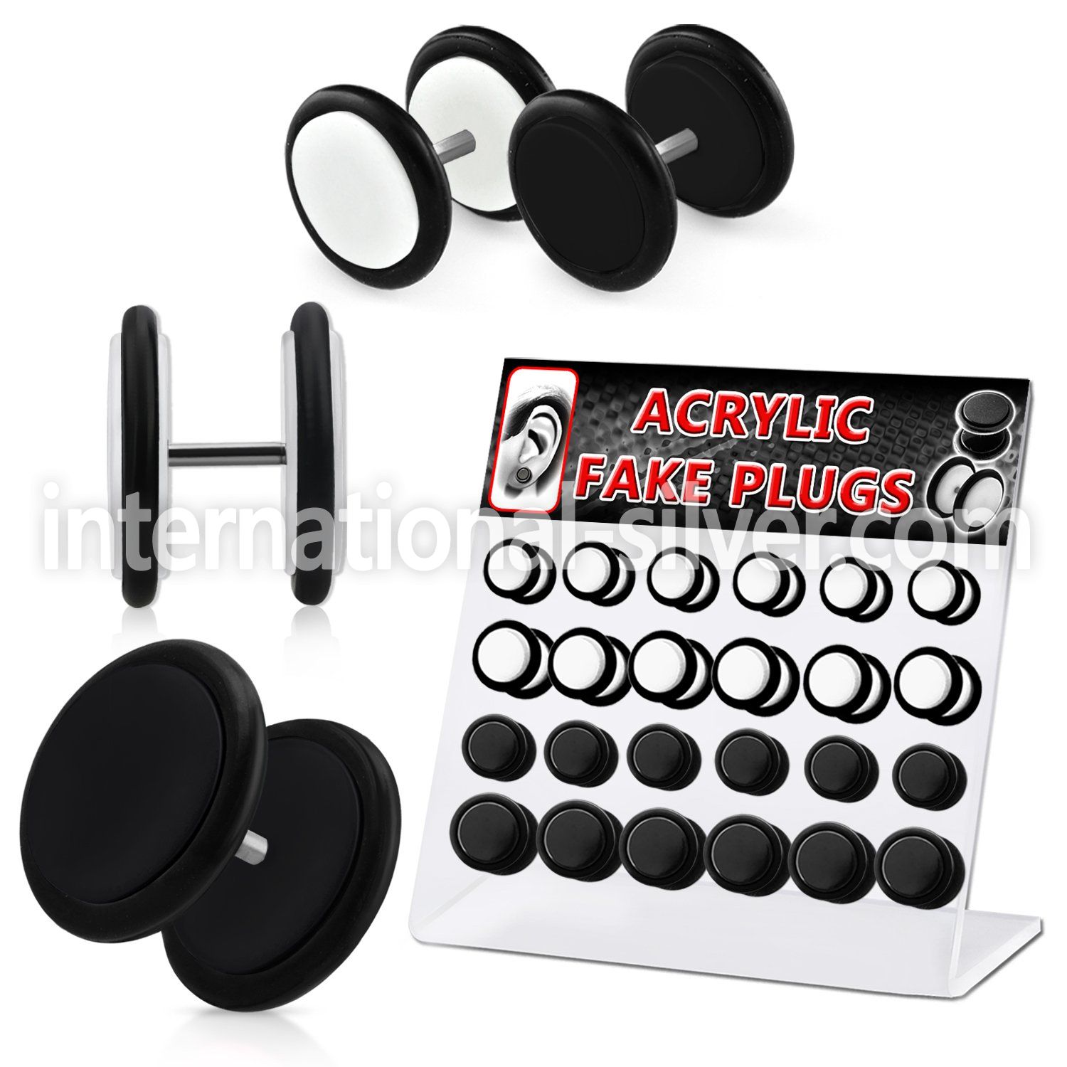dacb51 cheaters  illusion plugs and tapers acrylic body jewelry belly button