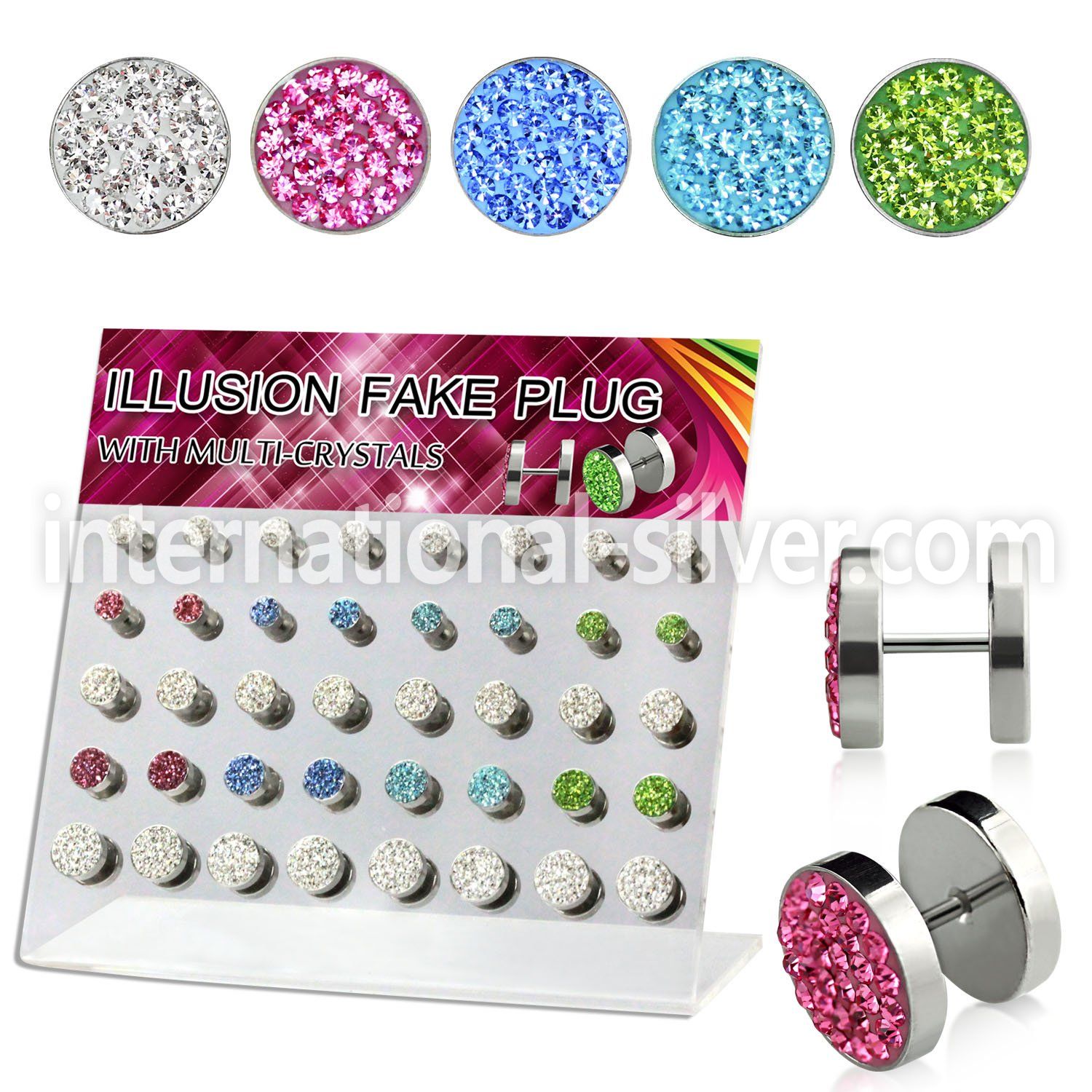 dacb82 cheaters  illusion plugs and tapers surgical steel 316l belly button