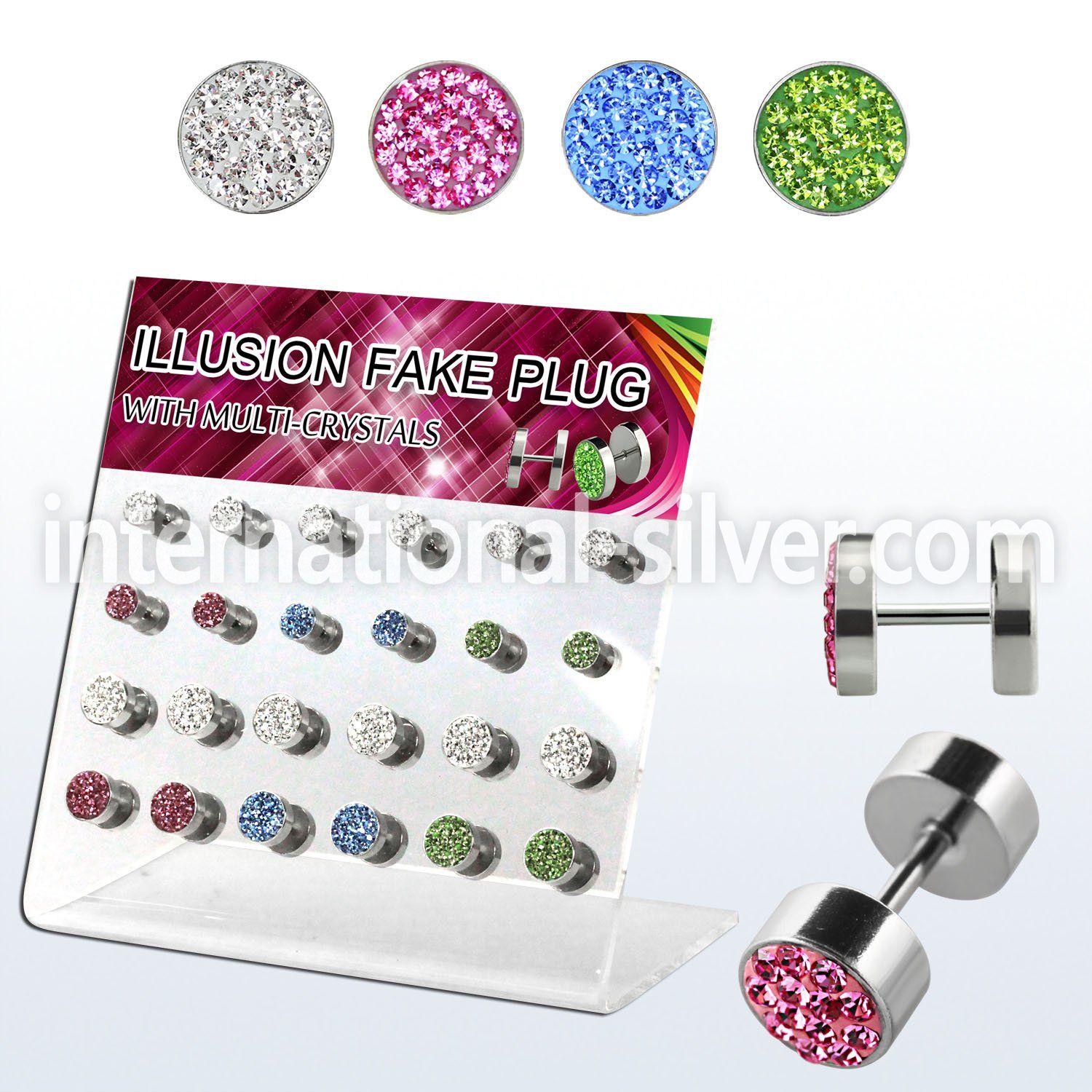 dacb83 cheaters  illusion plugs and tapers surgical steel 316l belly button