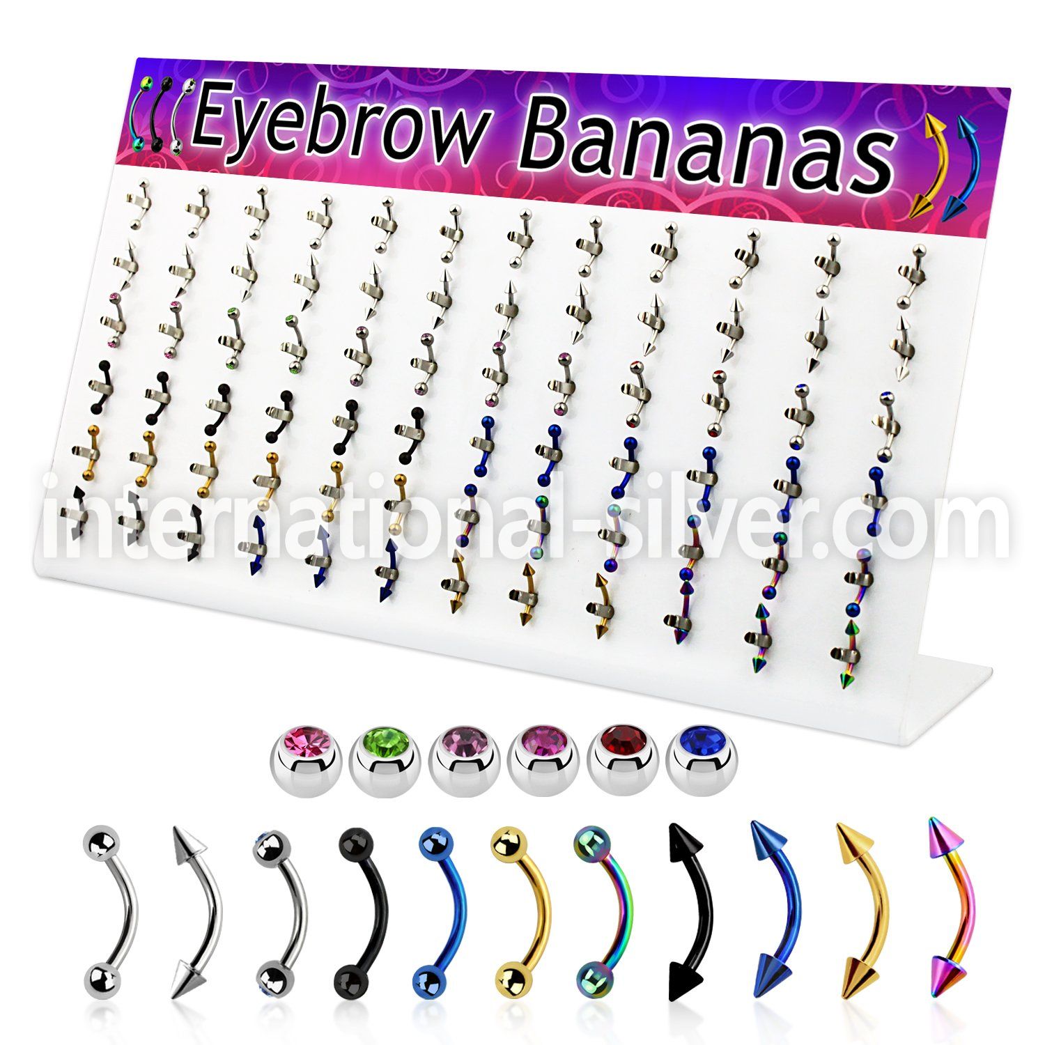 dacb93 micro curved barbells anodized surgical steel 316l eyebrow