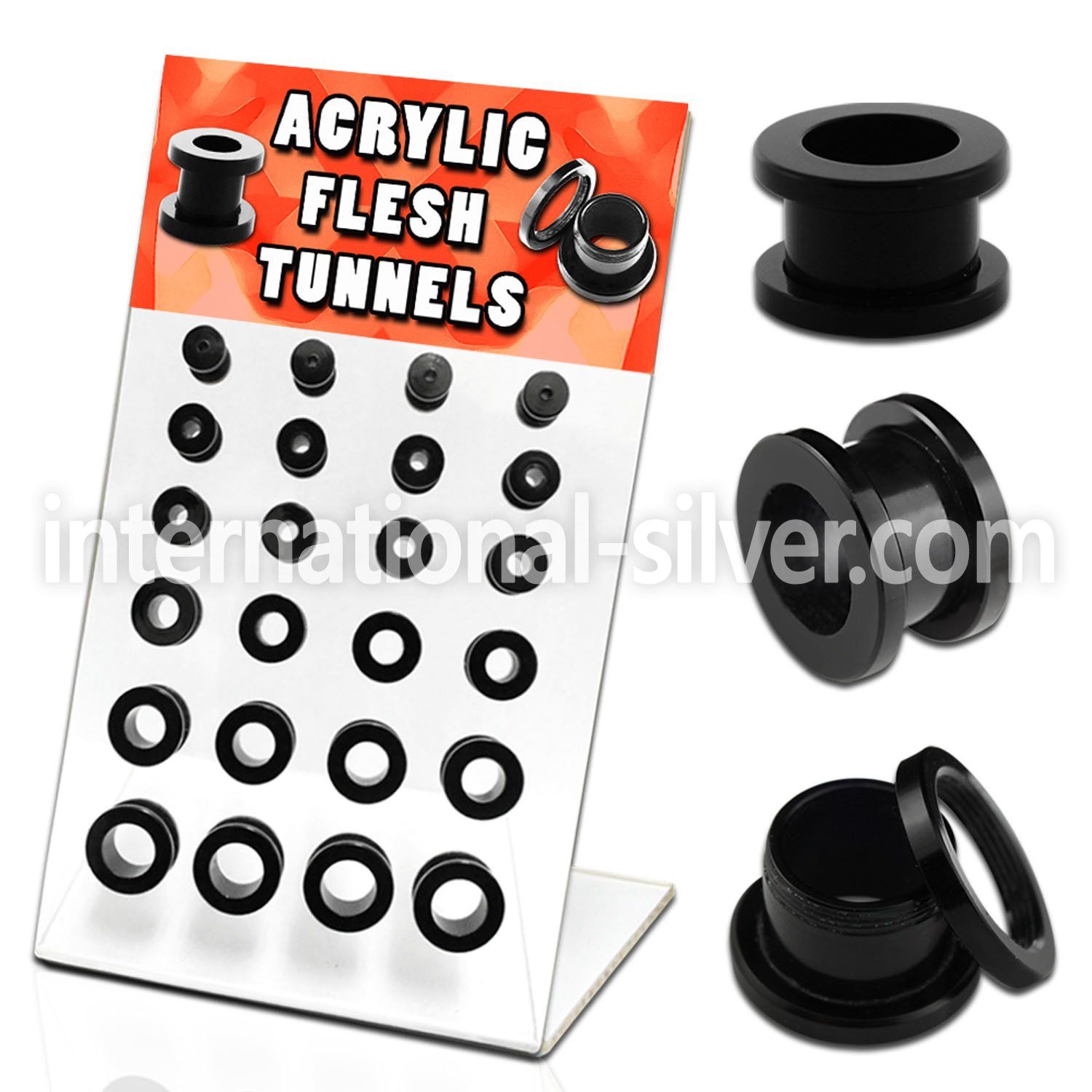 dapg11 tunnels gauges acrylic body jewelry ear lobe