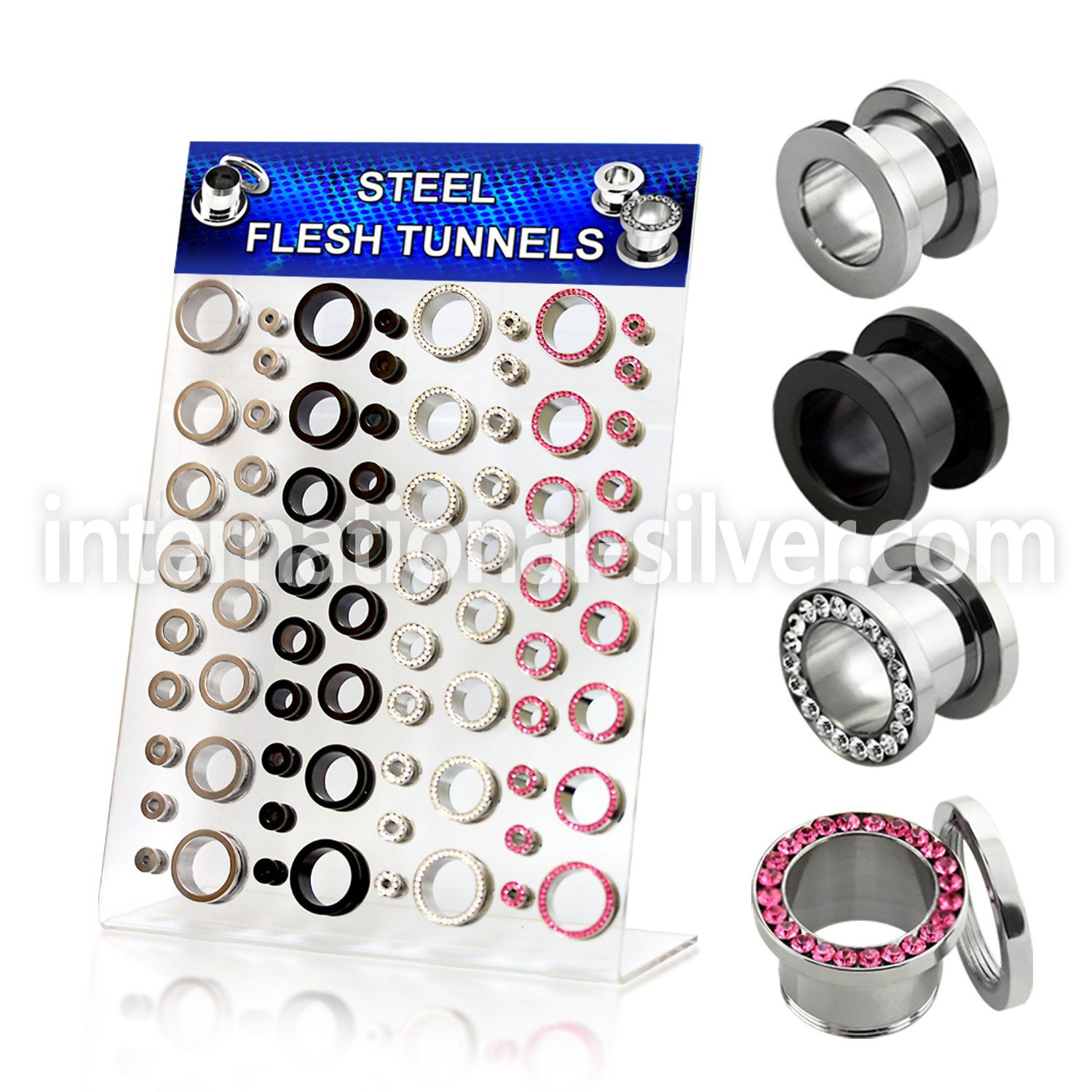 dapg38 tunnels gauges surgical steel 316l ear lobe