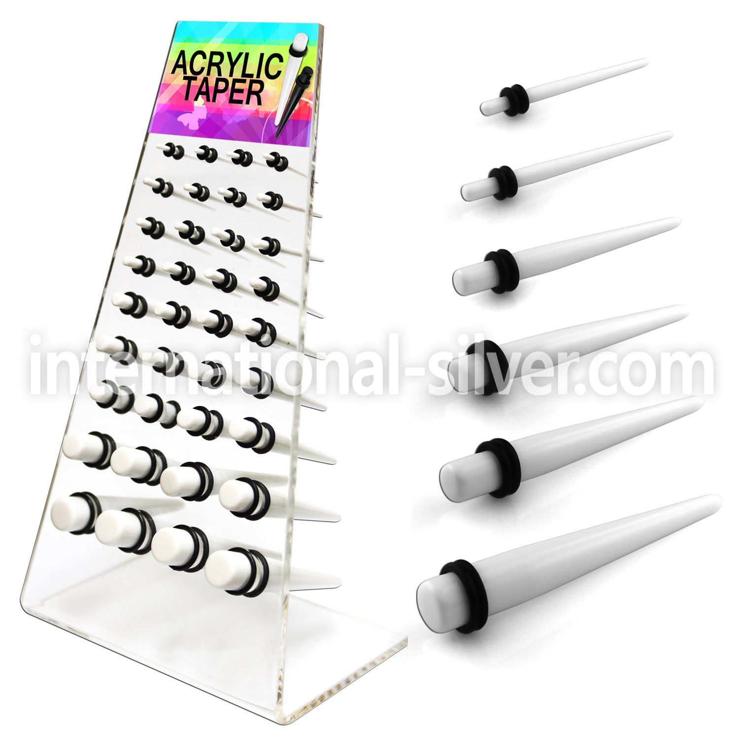 dapg46b tapers acrylic body jewelry ear lobe