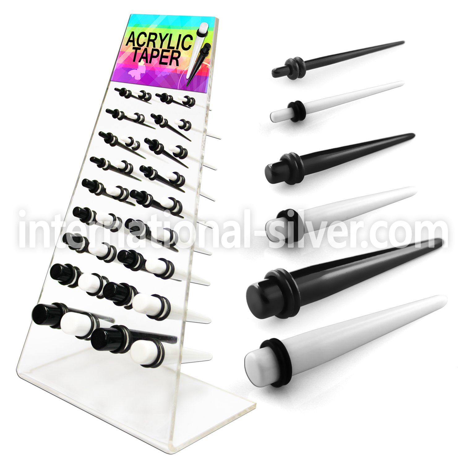 dapg46c board of b w acrylic taper with double rubber o ring