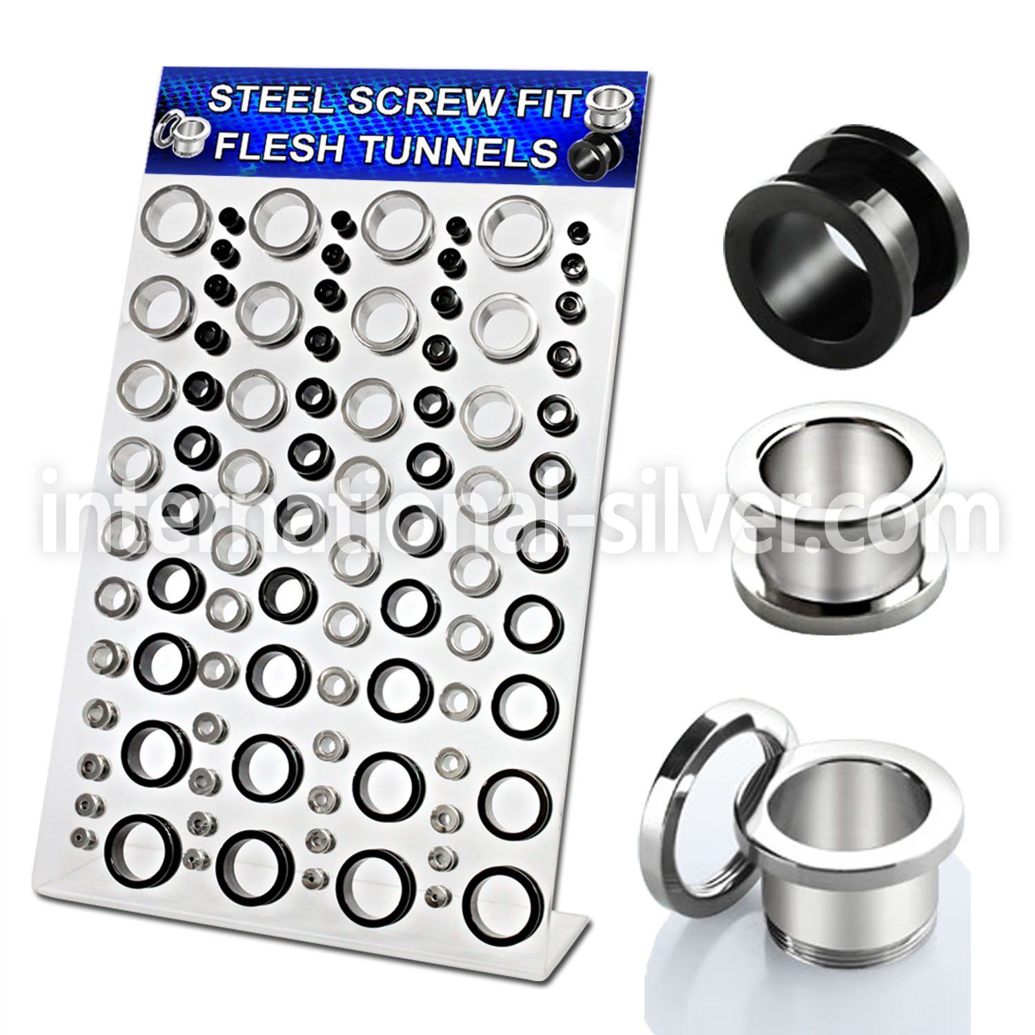 dapg52 tunnels gauges surgical steel 316l ear lobe