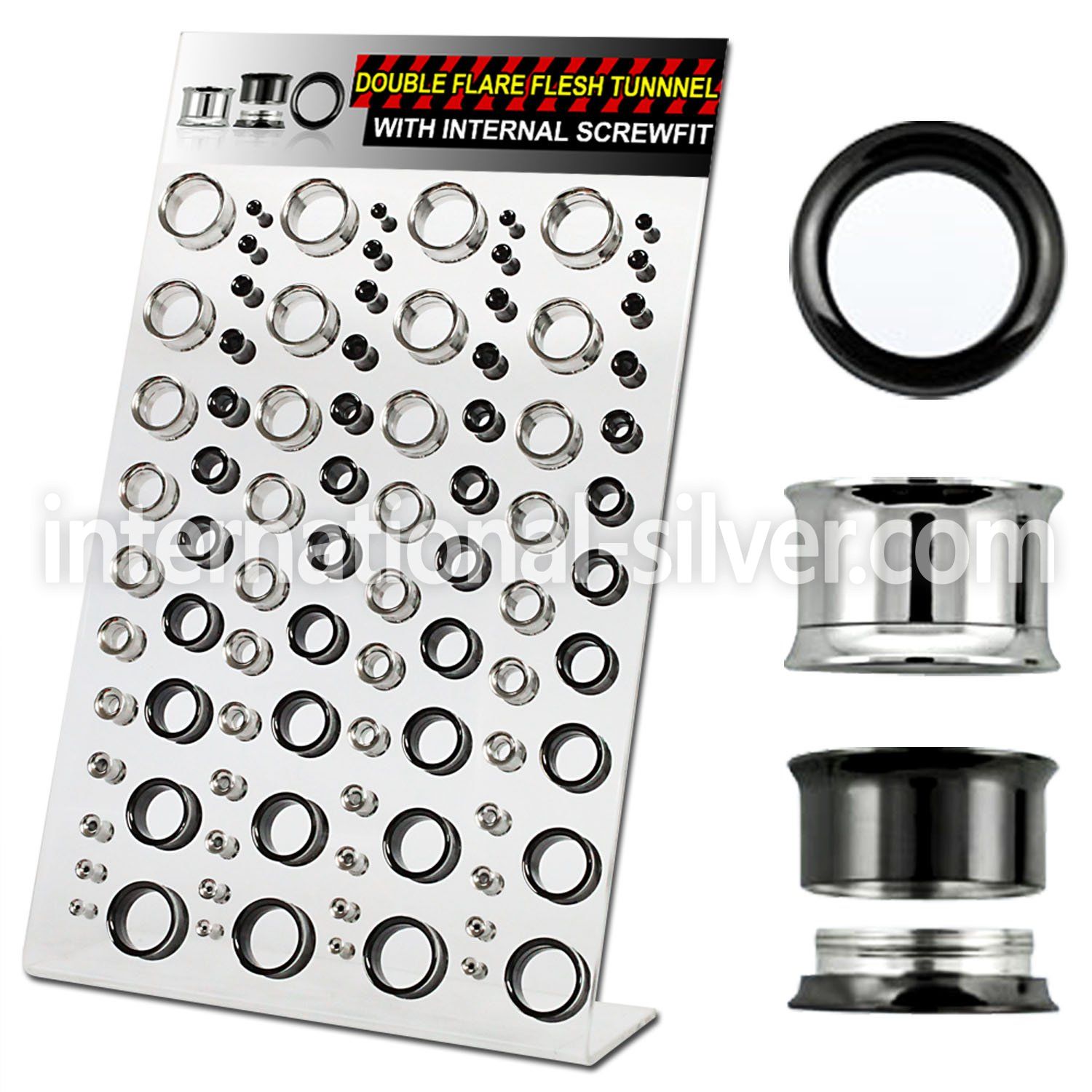 dapg55 tunnels gauges surgical steel 316l ear lobe