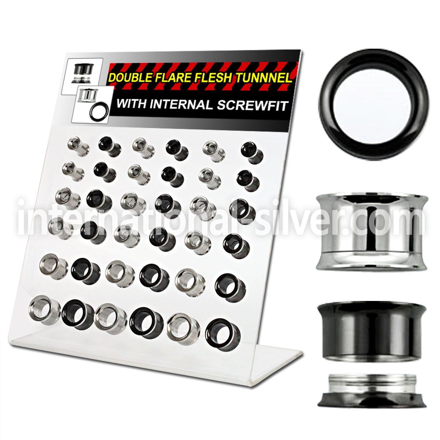 dapg57 tunnels gauges surgical steel 316l ear lobe