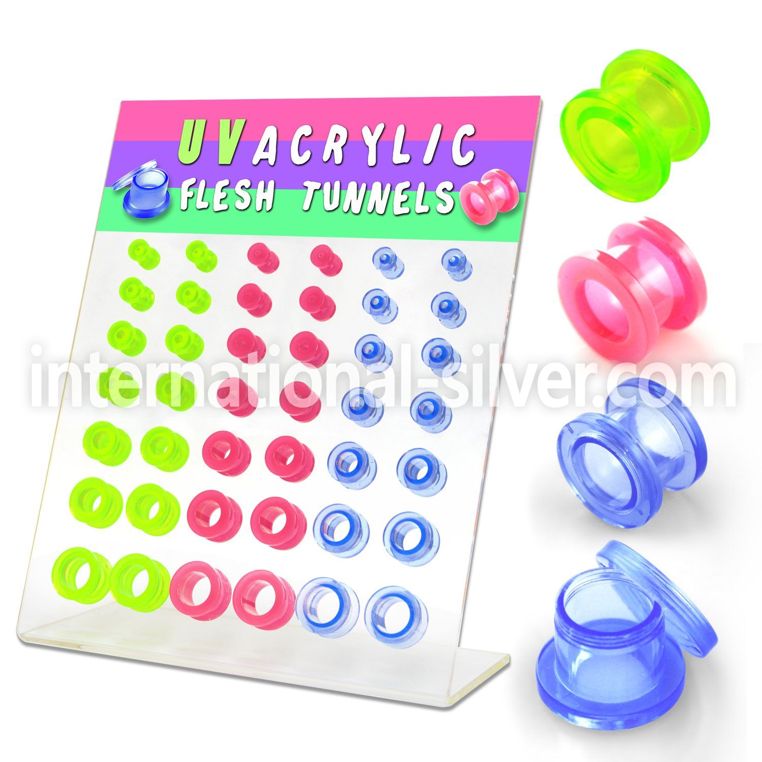 dapg5 tunnels gauges acrylic body jewelry ear lobe