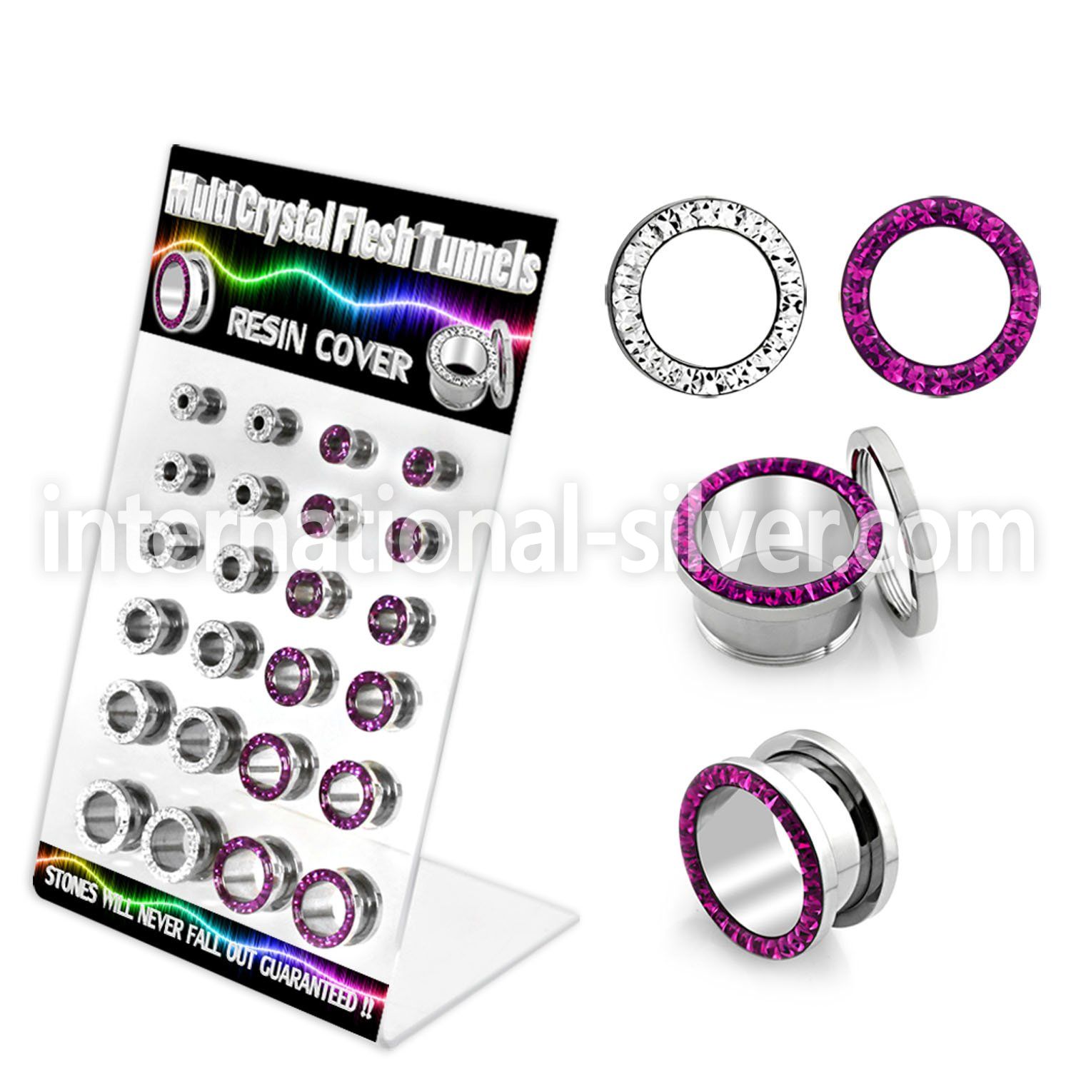 dapg64b tunnels gauges surgical steel 316l ear lobe