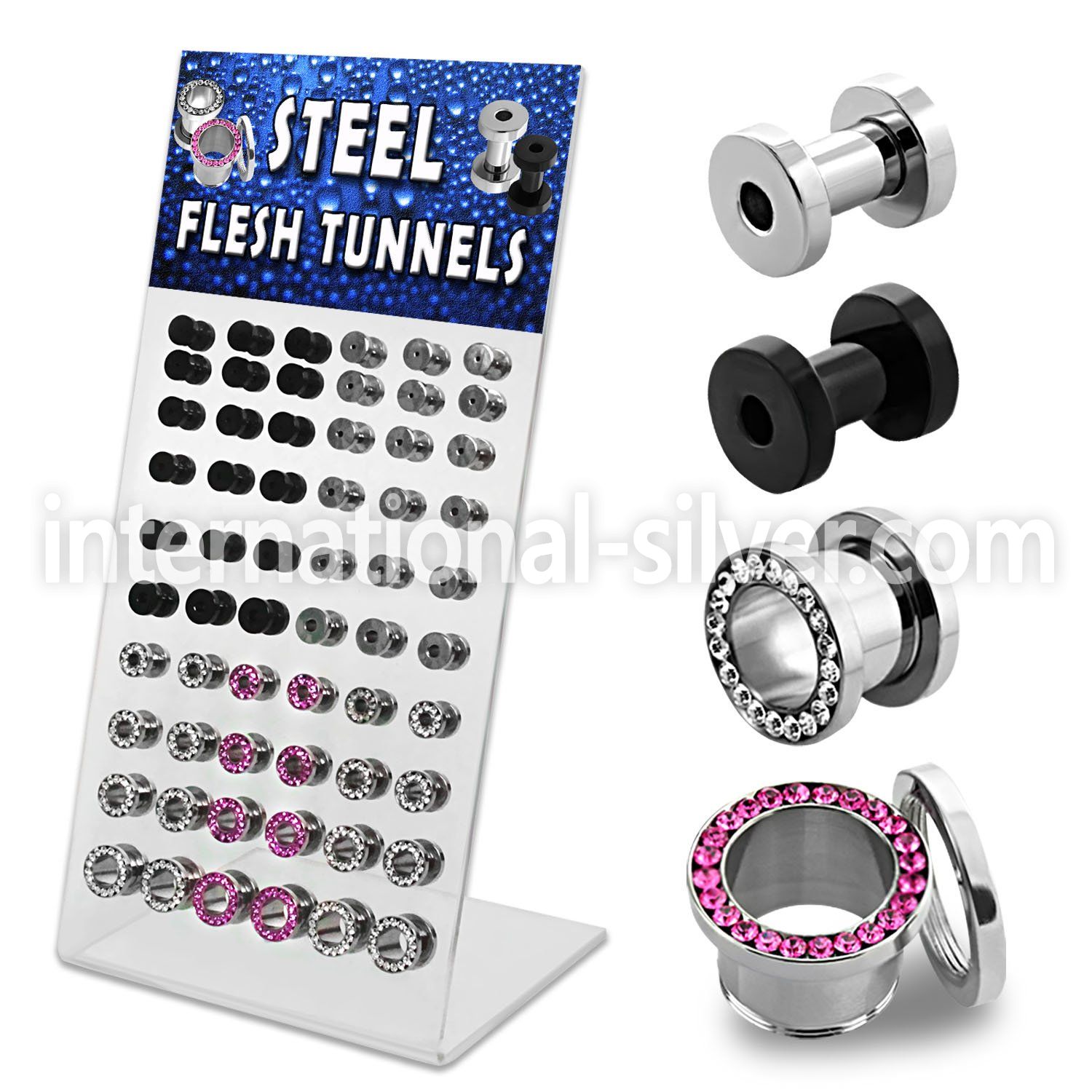 dapg67 tunnels gauges surgical steel 316l ear lobe