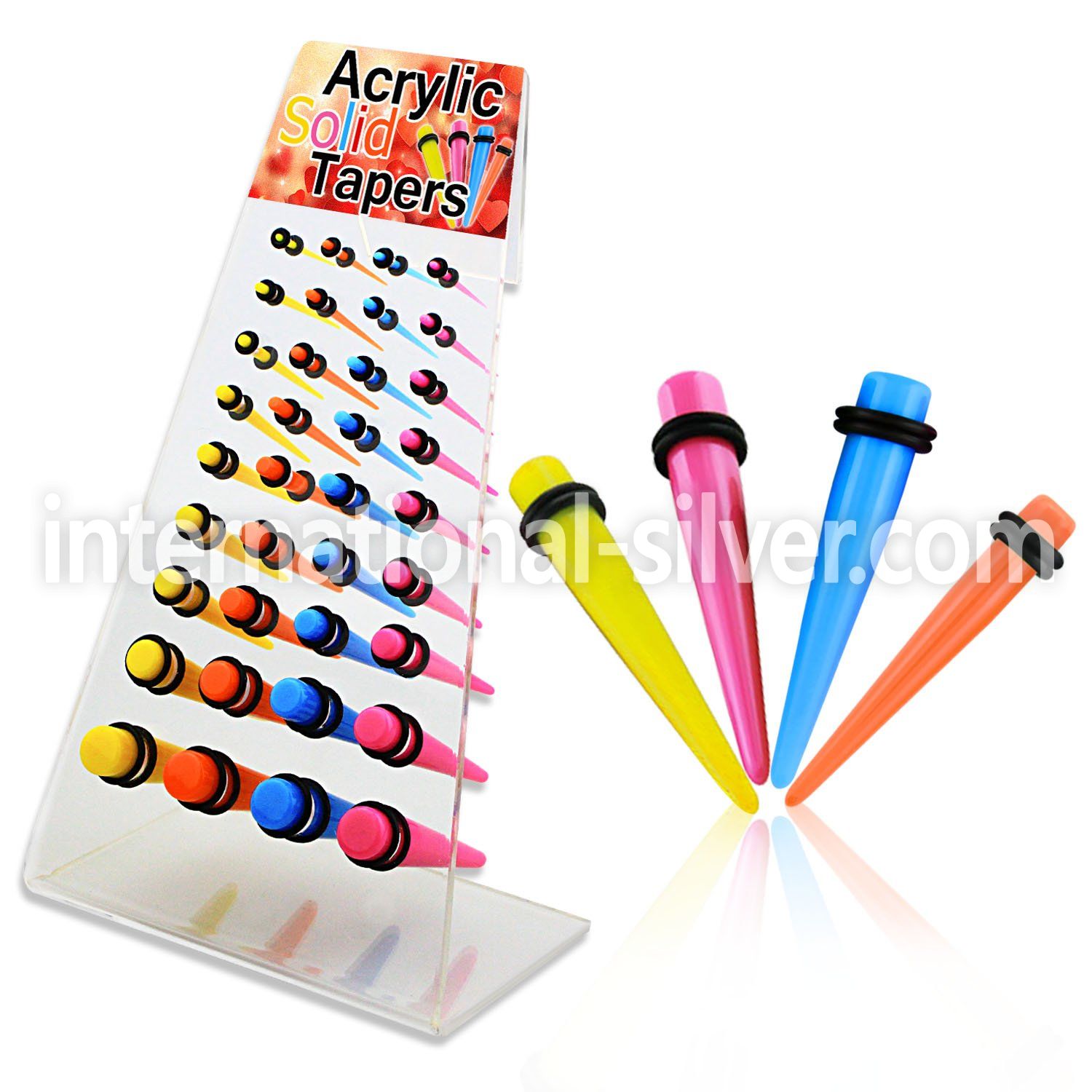 dapg70 tapers acrylic body jewelry ear lobe