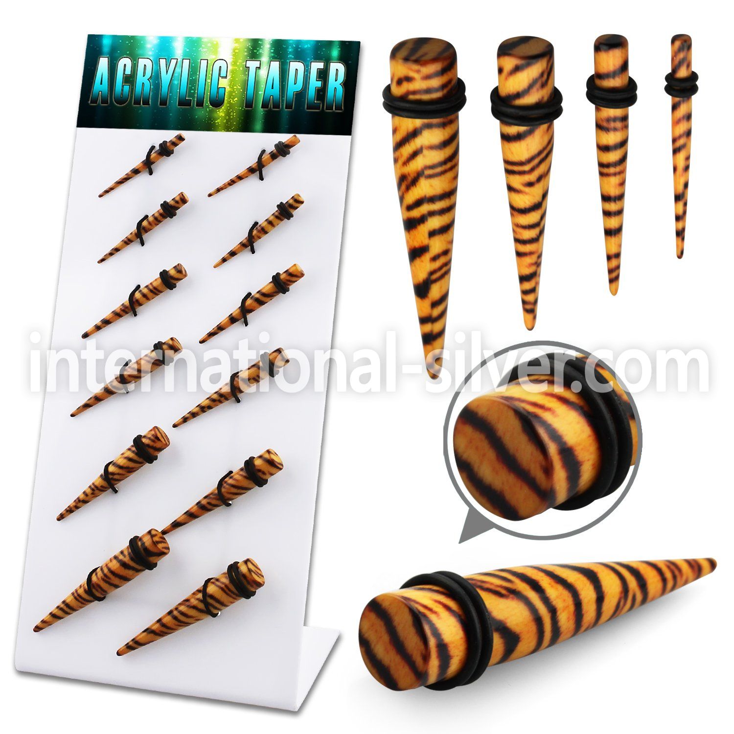 dapg84 tapers acrylic body jewelry ear lobe