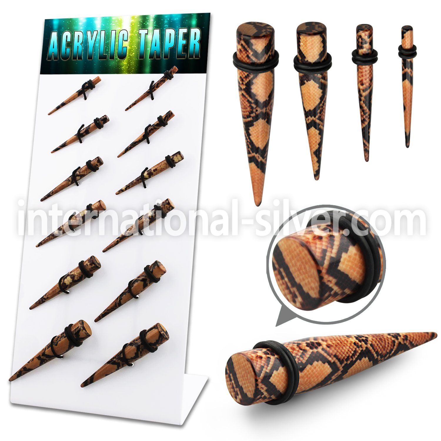 dapg88 tapers acrylic body jewelry ear lobe