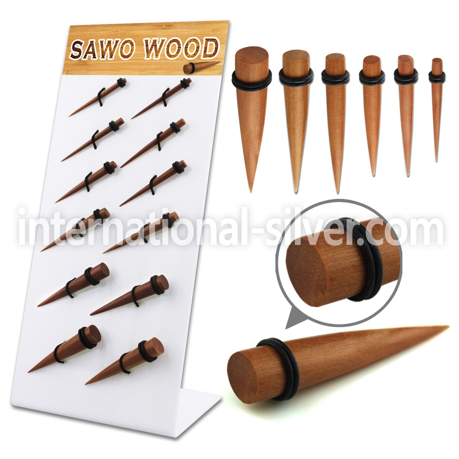 dapg92 tapers organic body jewelry ear lobe