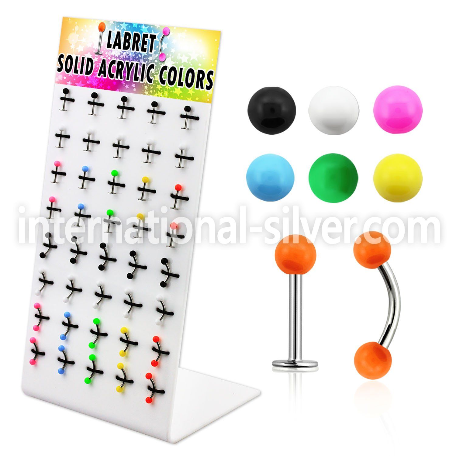 dbjmx9 micro curved barbells surgical steel 316l with acrylic parts eyebrow