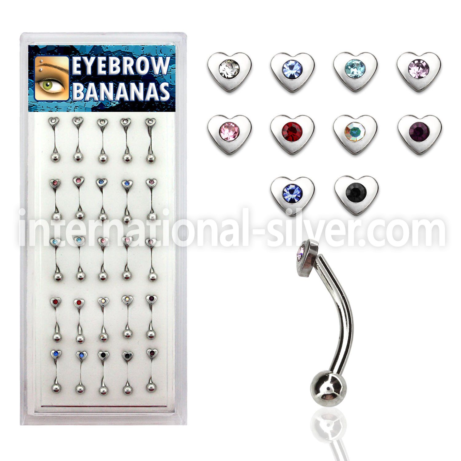 dbnem5 micro curved barbells surgical steel 316l eyebrow