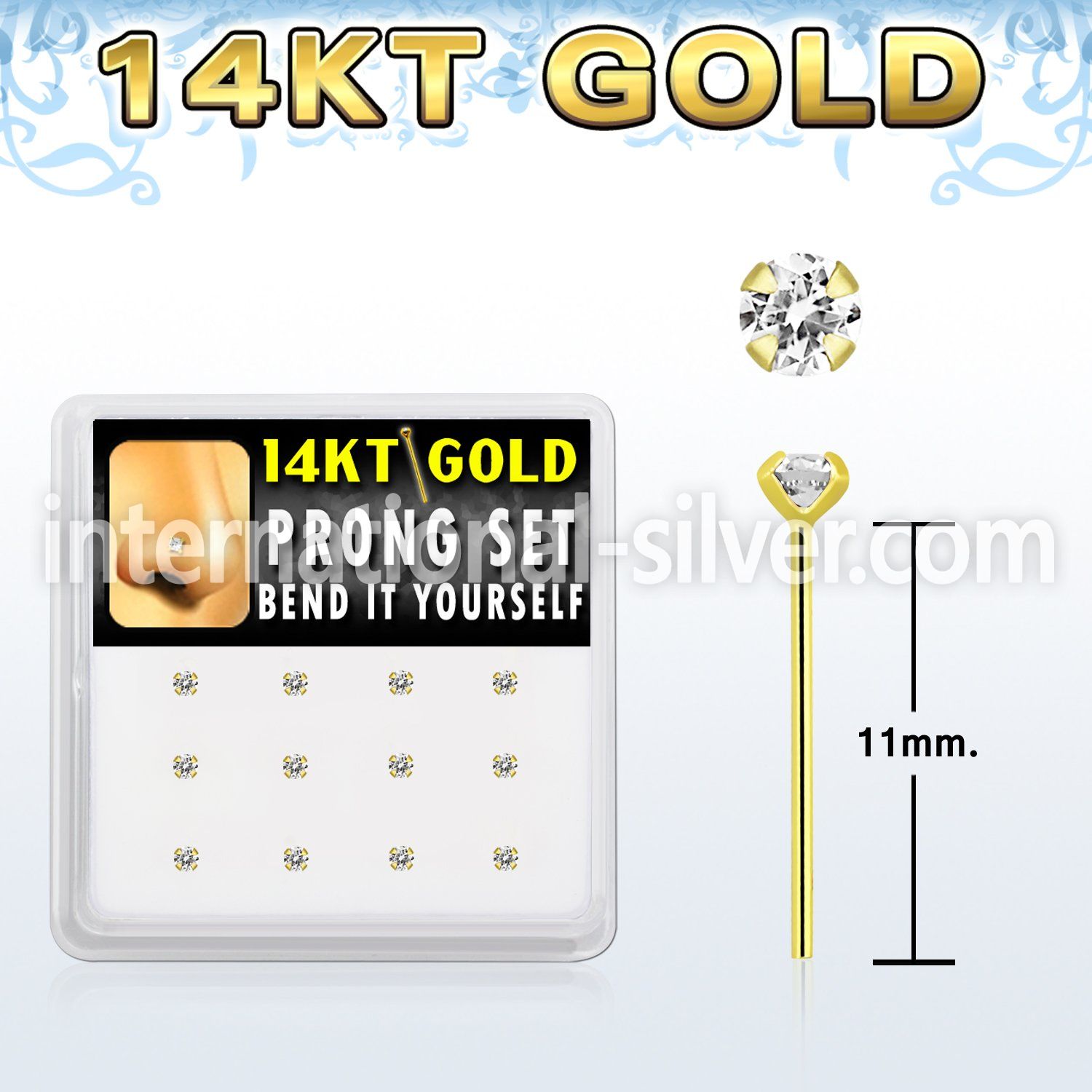 dgys19 bio flex ptfe bend it yourself nose studs nose piercing