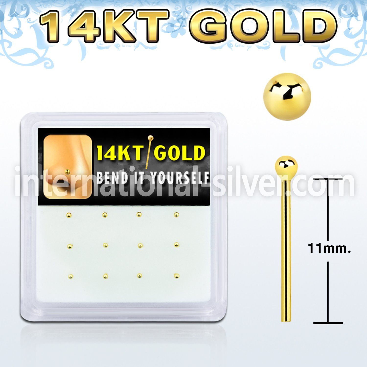 dgys5 bio flex ptfe bend it yourself nose studs nose piercing