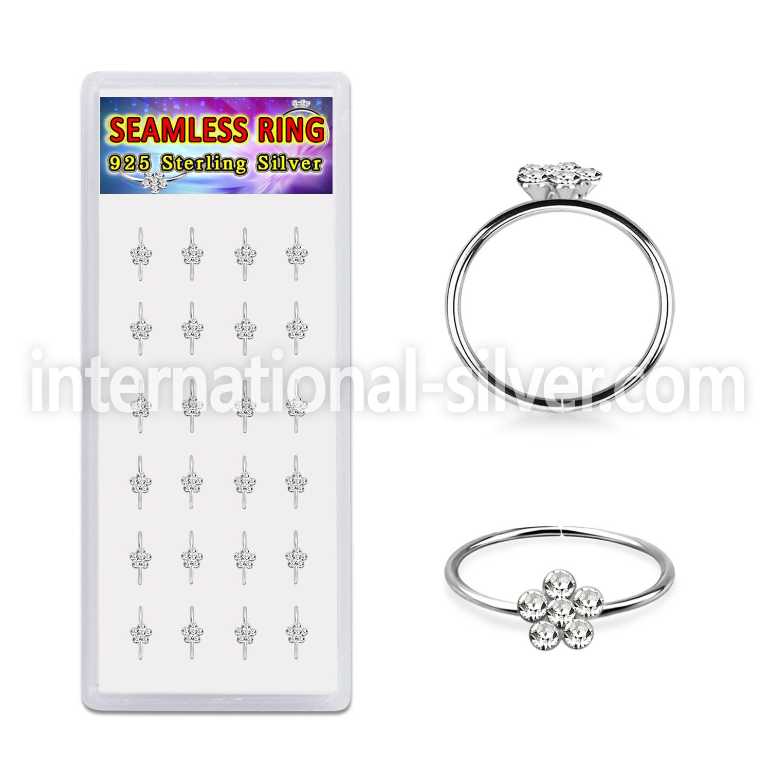 dhfc24 925 silver nose hoops nose piercing