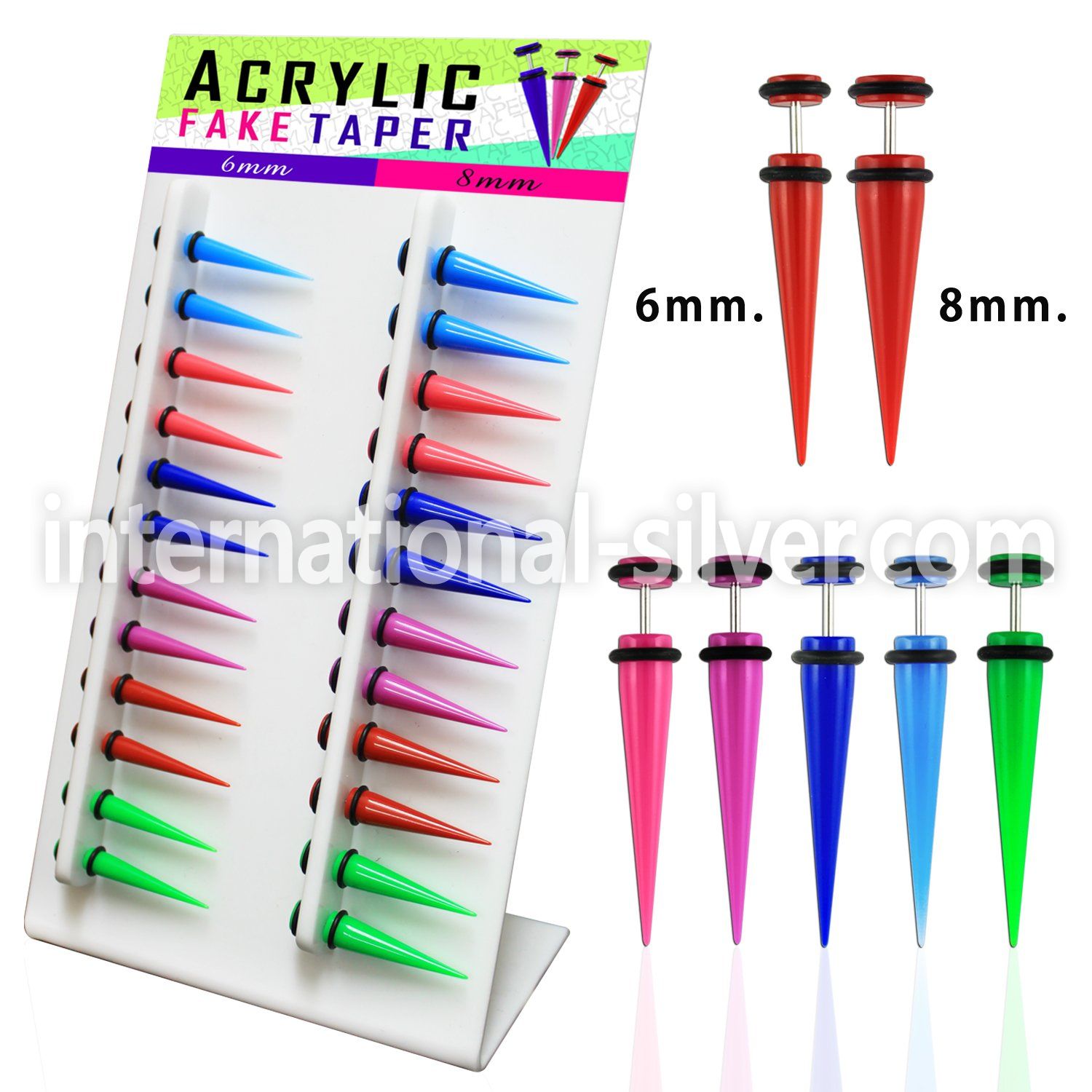 divatp tapers acrylic body jewelry ear lobe