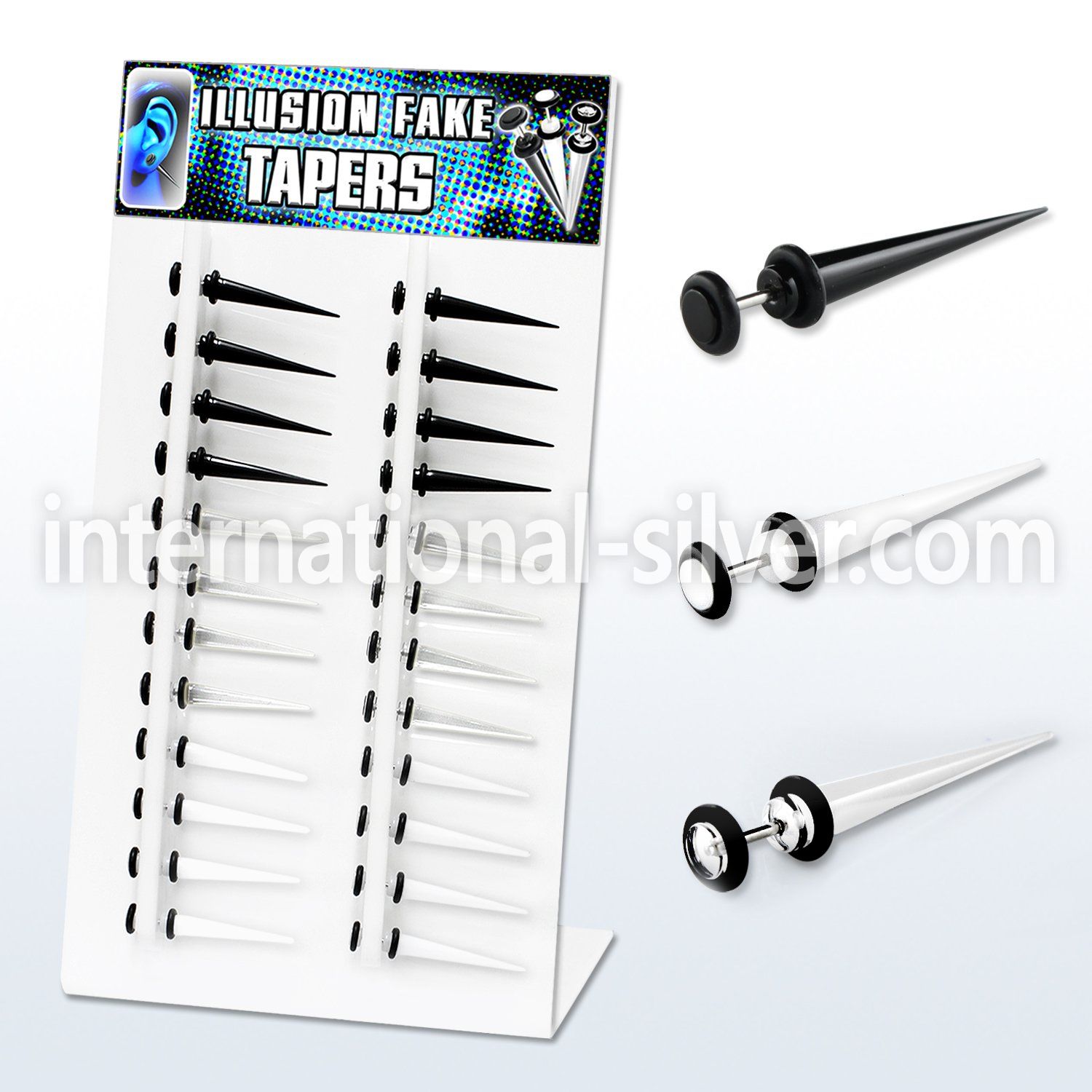 divtp tapers acrylic body jewelry ear lobe