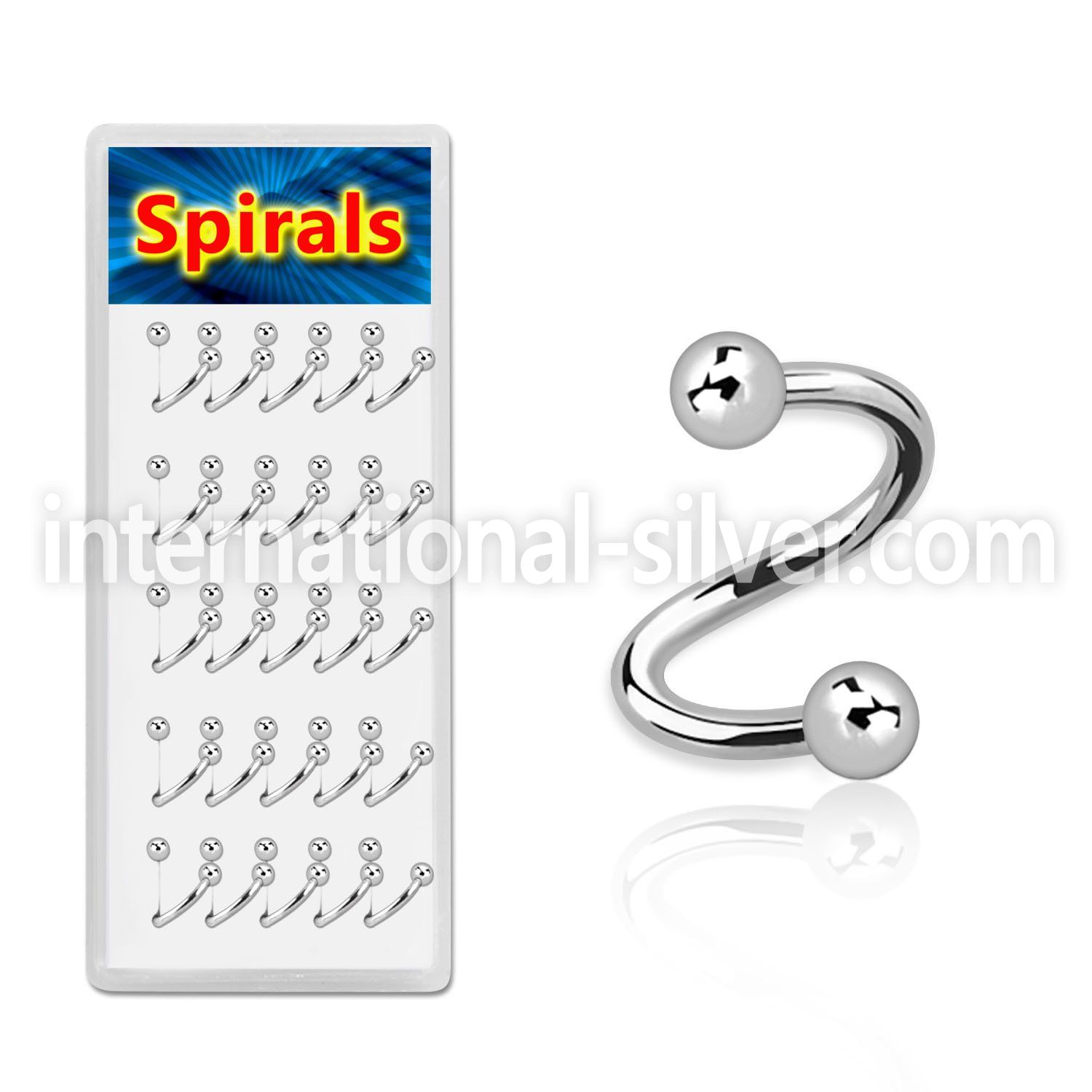 djspe2 spirals twisters surgical steel 316l eyebrow