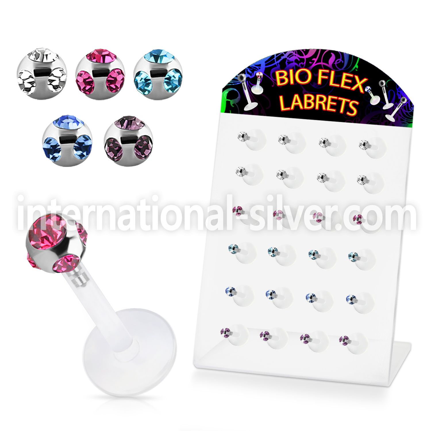 dlbica labrets lip rings bioflex ptfe labrets chin